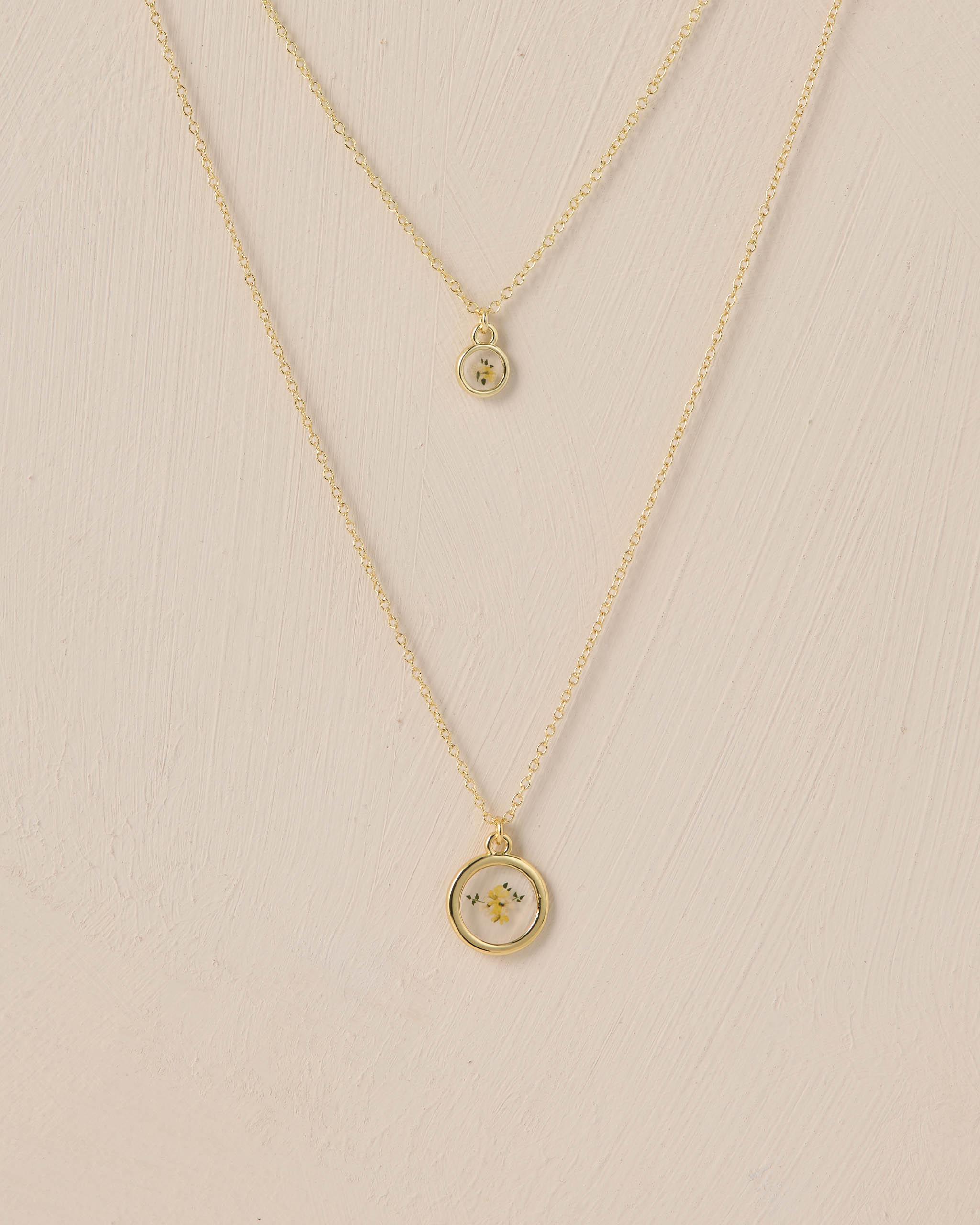 Lemon Meadow Necklace Mama + Mini Bundle Yellow Gold - Rylee + Cru | Kids Clothes | Trendy Baby Clothes | Modern Infant Outfits |