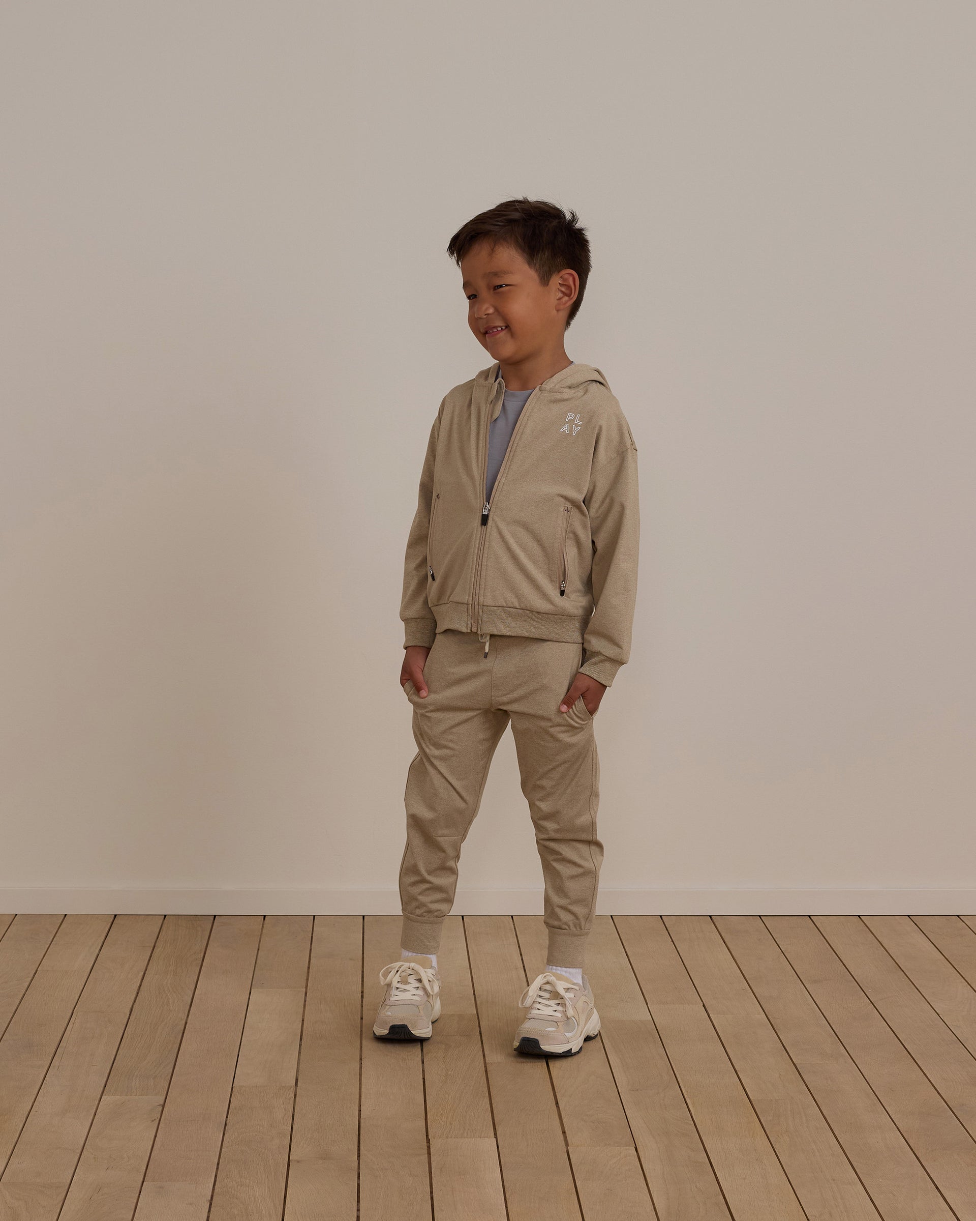Rylee + Cru Play x Play Zip Raglan Hoodie - Marine main image 0