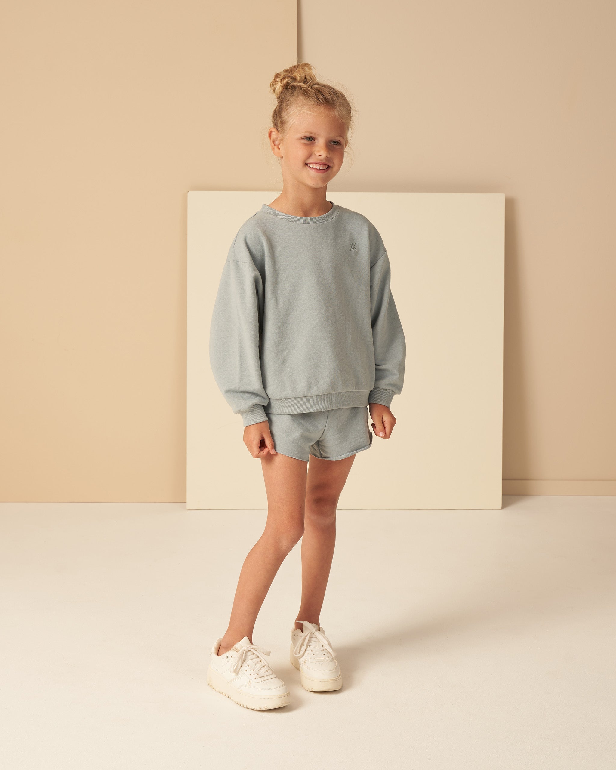 Relaxed Sweatshirt || Blue - Rylee + Cru | Kids Clothes | Trendy Baby Clothes | Modern Infant Outfits |