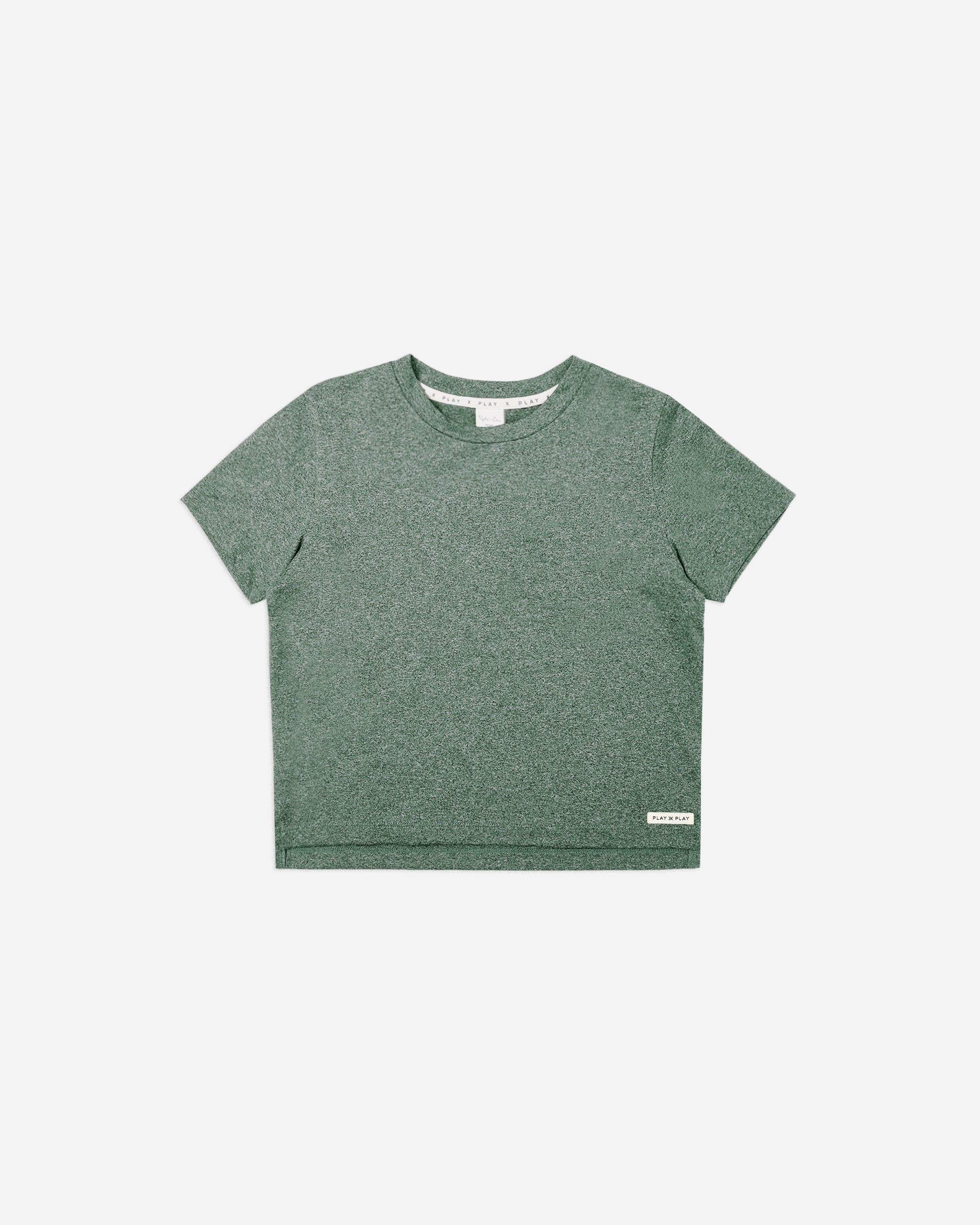Cove Essential Tee || Heathered Green - Rylee + Cru | Kids Clothes | Trendy Baby Clothes | Modern Infant Outfits |