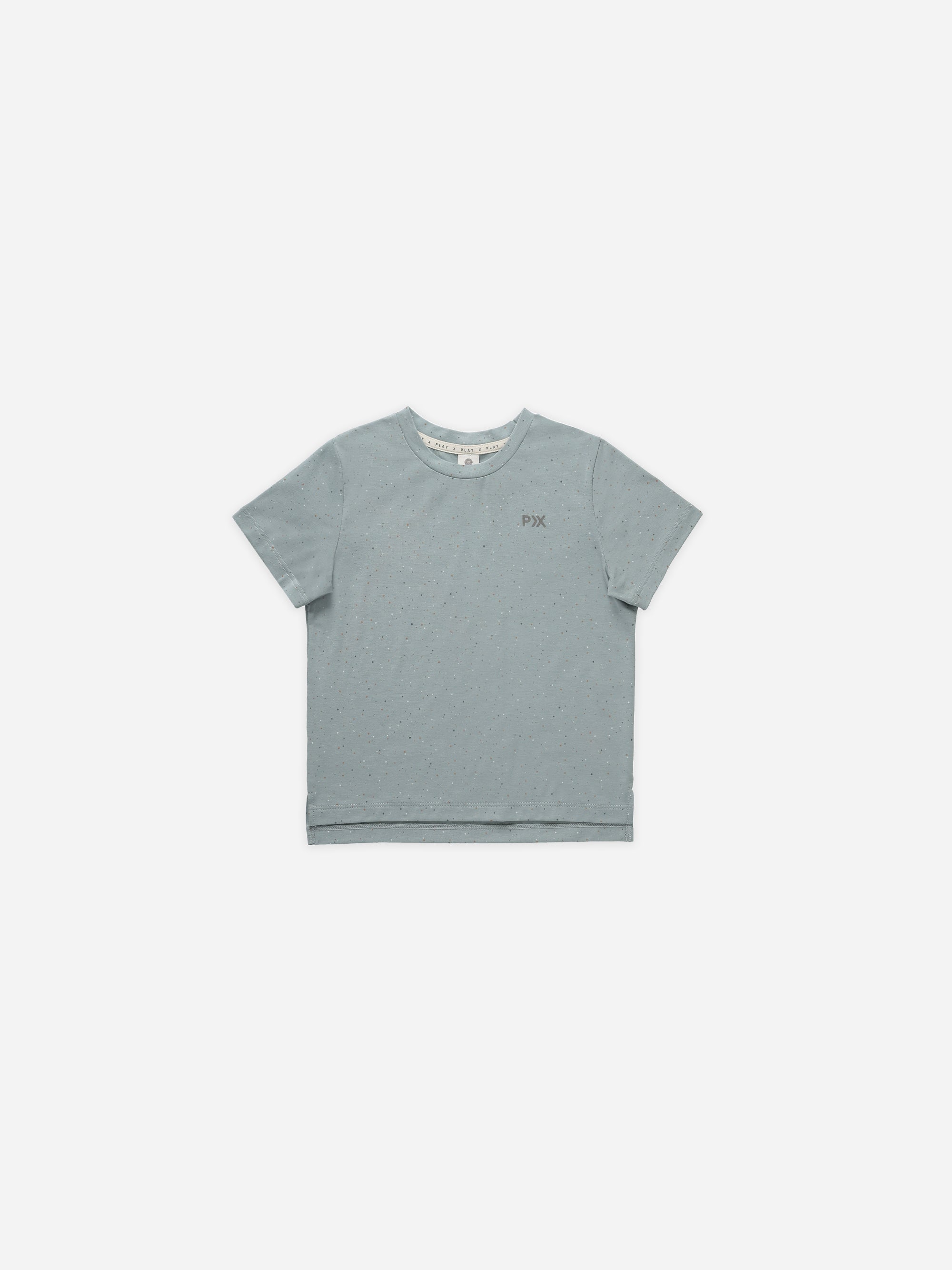 Cove Essential Tee || Blue Speckle - Rylee + Cru | Kids Clothes | Trendy Baby Clothes | Modern Infant Outfits |