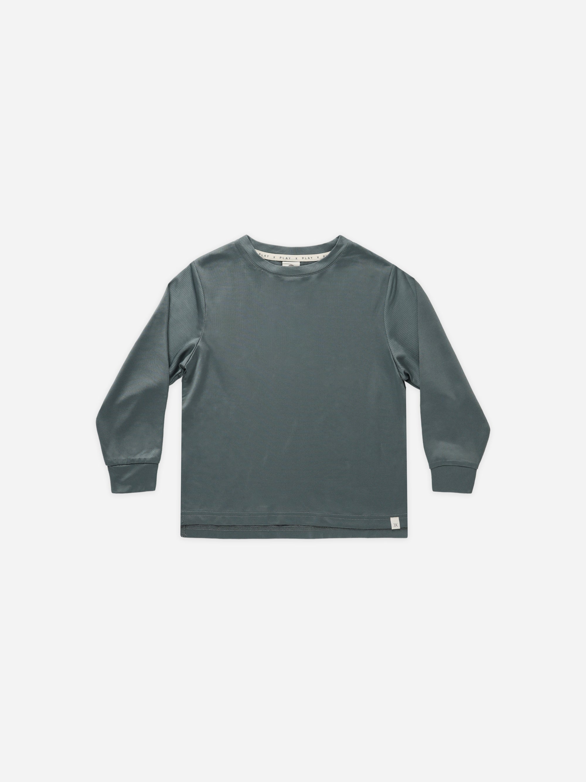 Cove Long Sleeve Tee || Indigo - Rylee + Cru | Kids Clothes | Trendy Baby Clothes | Modern Infant Outfits |