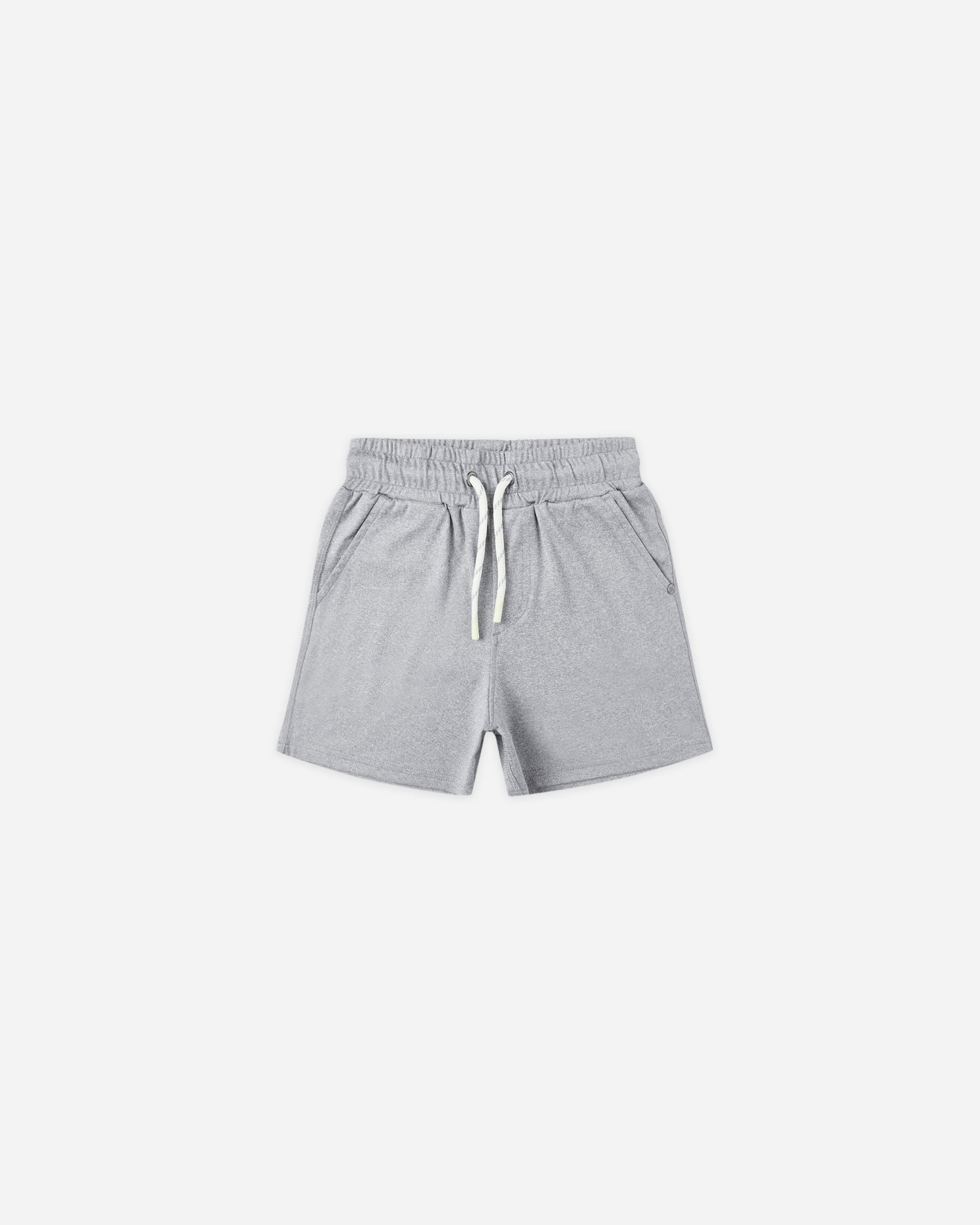 Oceanside Tech Short || Heathered Dusty Blue - Rylee + Cru | Kids Clothes | Trendy Baby Clothes | Modern Infant Outfits |