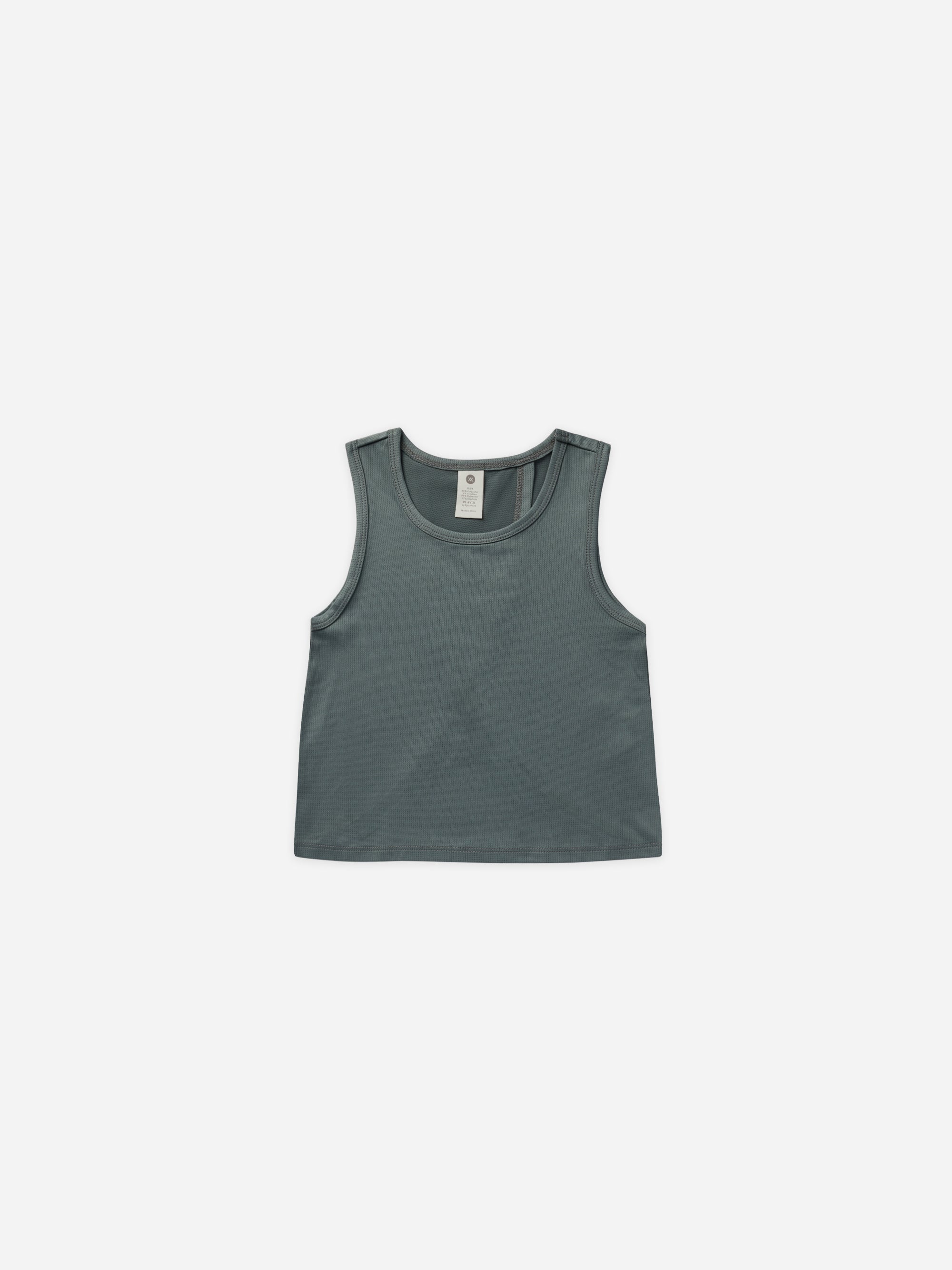 Tulip-Back Tech Tank || Indigo - Rylee + Cru | Kids Clothes | Trendy Baby Clothes | Modern Infant Outfits |