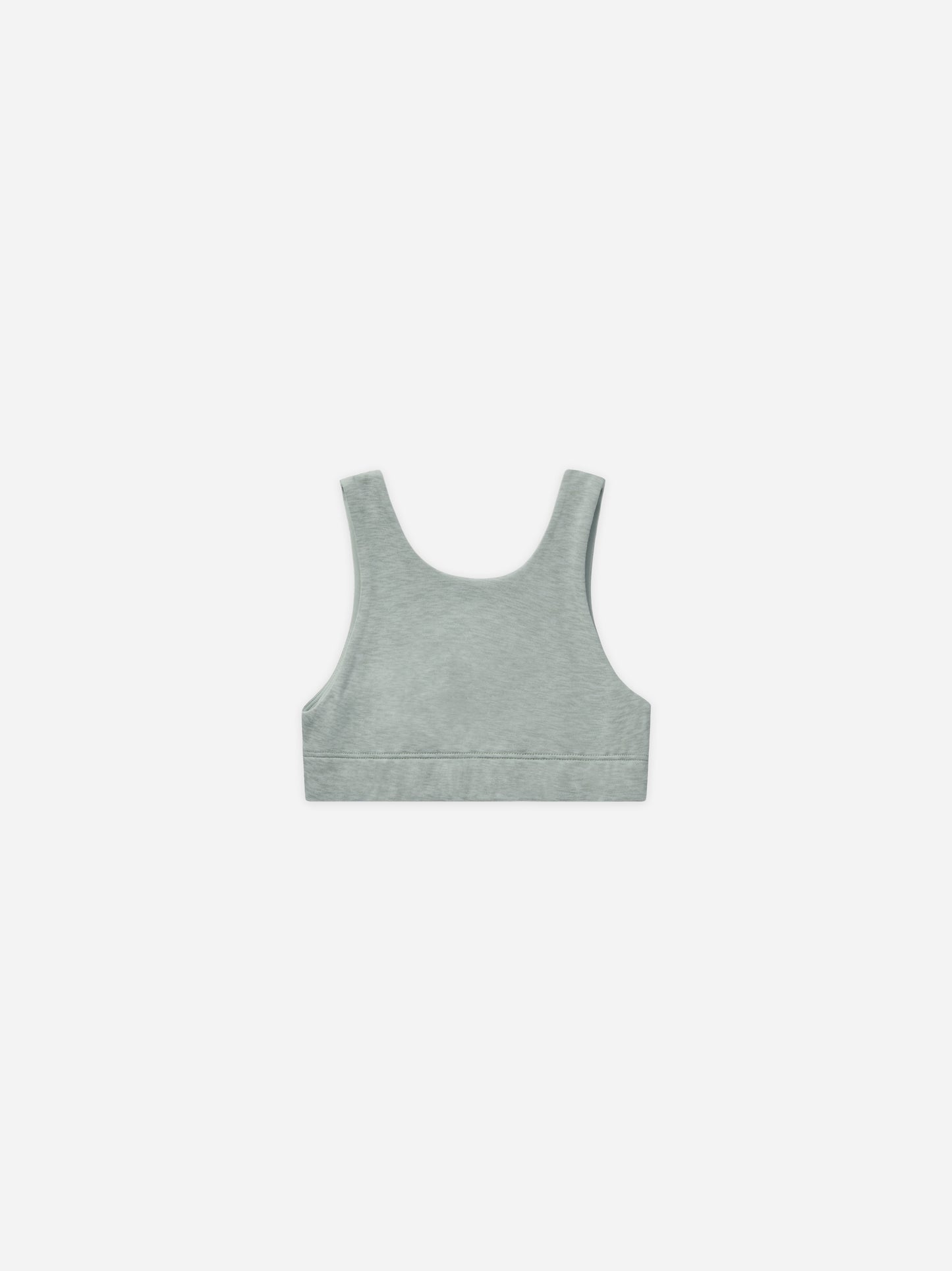 Longline Bra || Heathered Seafoam - Rylee + Cru | Kids Clothes | Trendy Baby Clothes | Modern Infant Outfits |