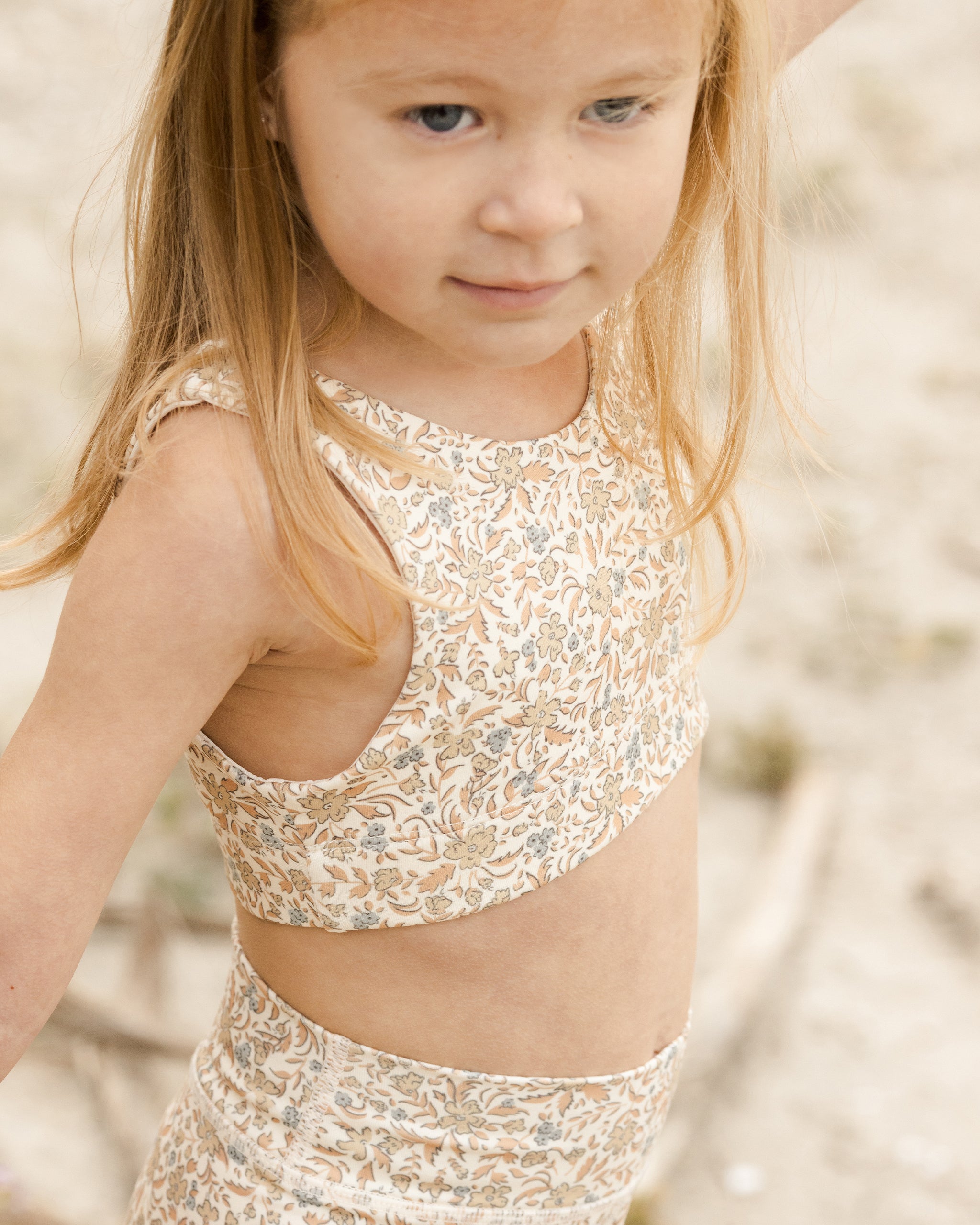 Longline Bra || Blossom - Rylee + Cru | Kids Clothes | Trendy Baby Clothes | Modern Infant Outfits |