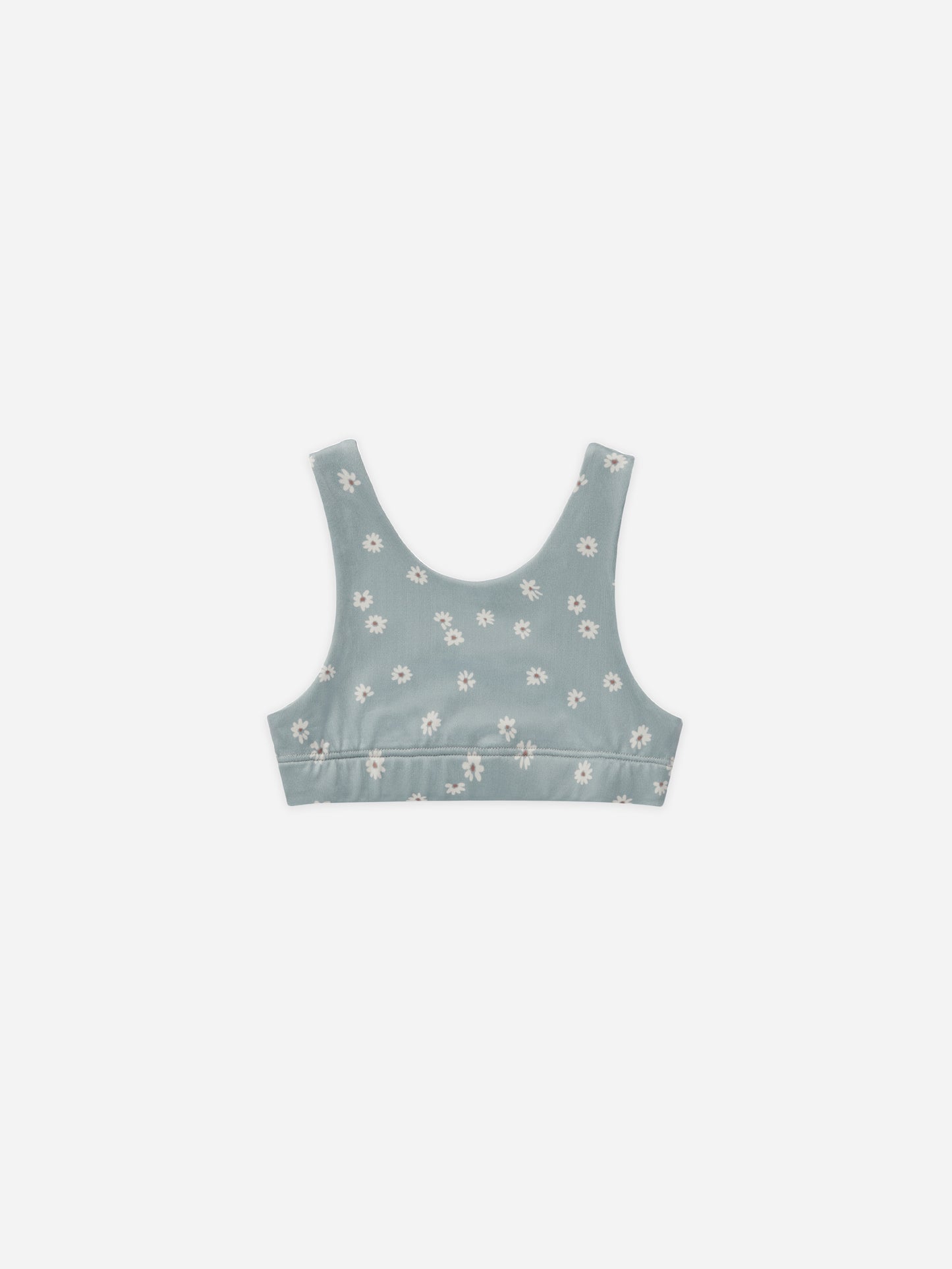 Longline Bra || Blue Daisy - Rylee + Cru | Kids Clothes | Trendy Baby Clothes | Modern Infant Outfits |