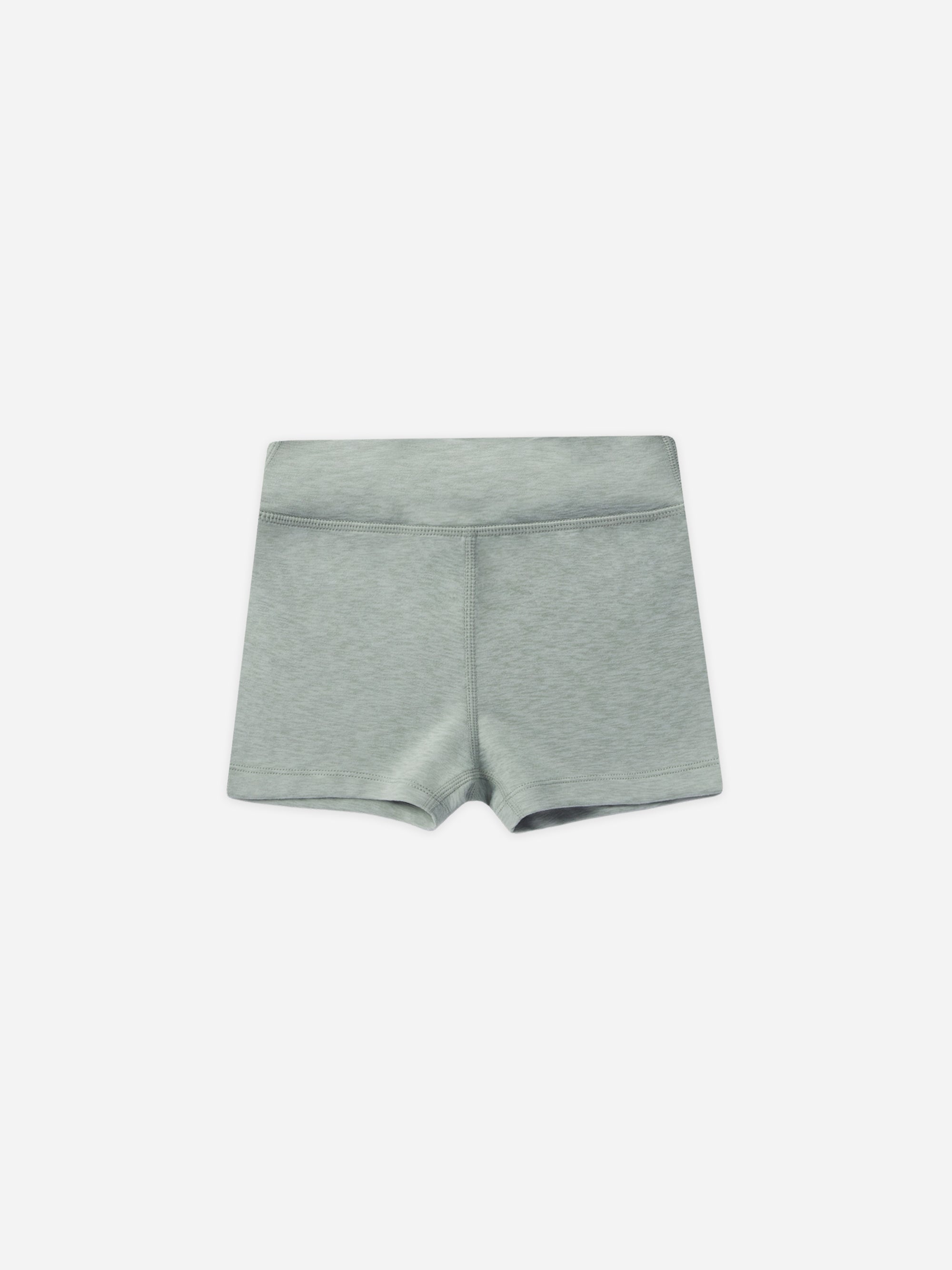 Shortie Short || Heathered Seafoam - Rylee + Cru | Kids Clothes | Trendy Baby Clothes | Modern Infant Outfits |