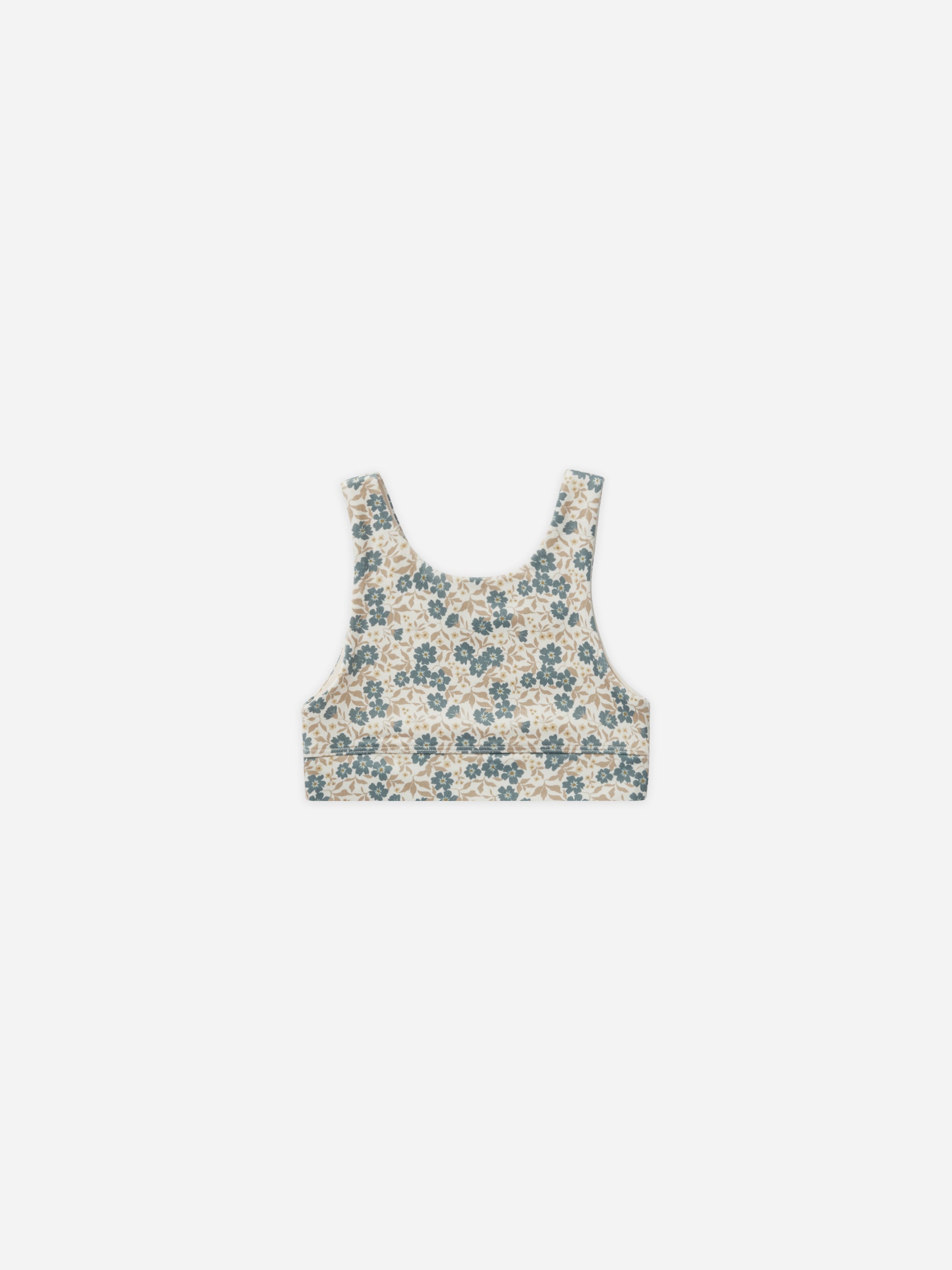 Swift Sports Bra || Blue Ditsy - Rylee + Cru | Kids Clothes | Trendy Baby Clothes | Modern Infant Outfits |