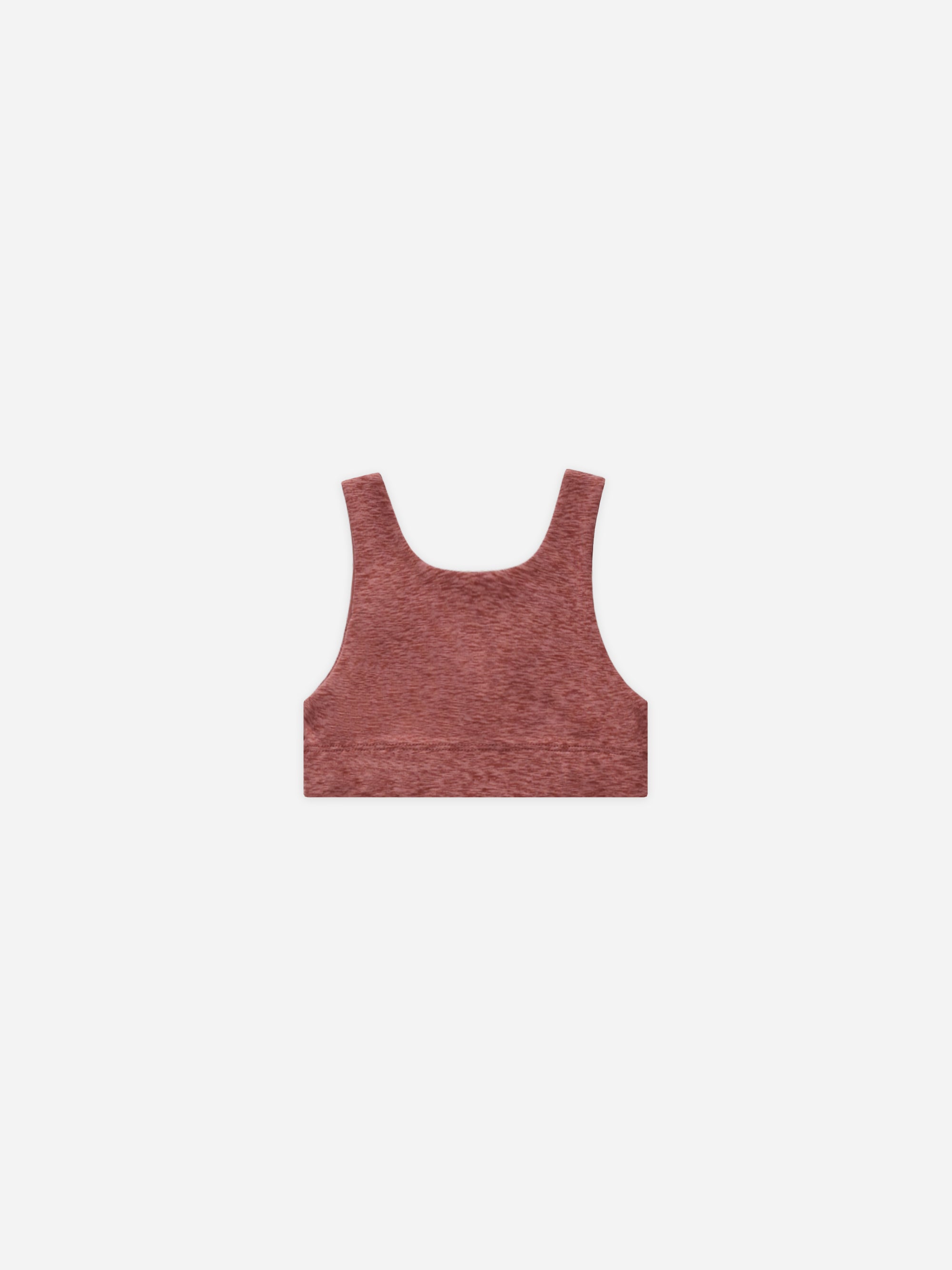 Swift Sports Bra || Heathered Strawberry - Rylee + Cru | Kids Clothes | Trendy Baby Clothes | Modern Infant Outfits |