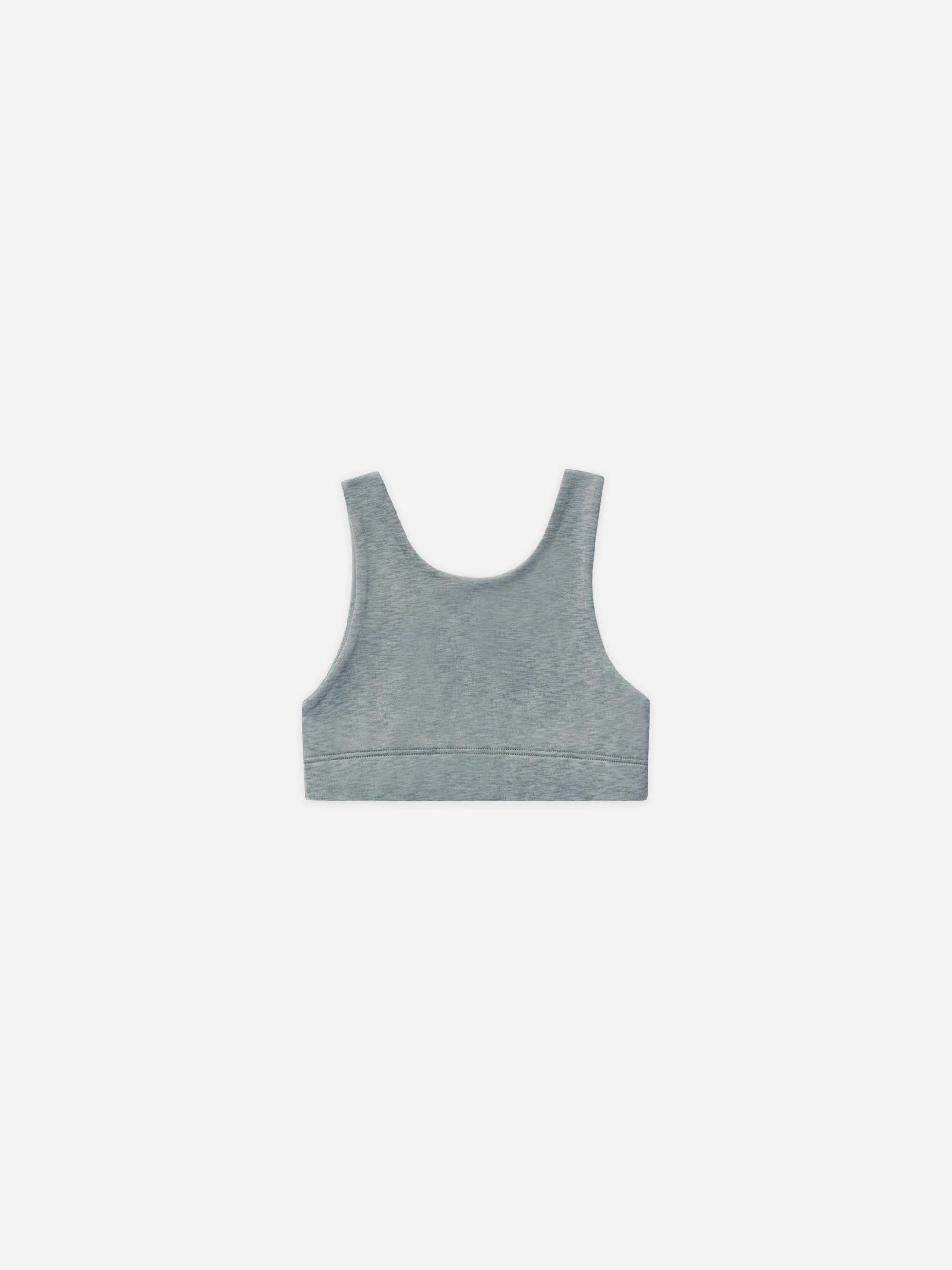 Swift Sports Bra || Heathered Indigo - Rylee + Cru | Kids Clothes | Trendy Baby Clothes | Modern Infant Outfits |