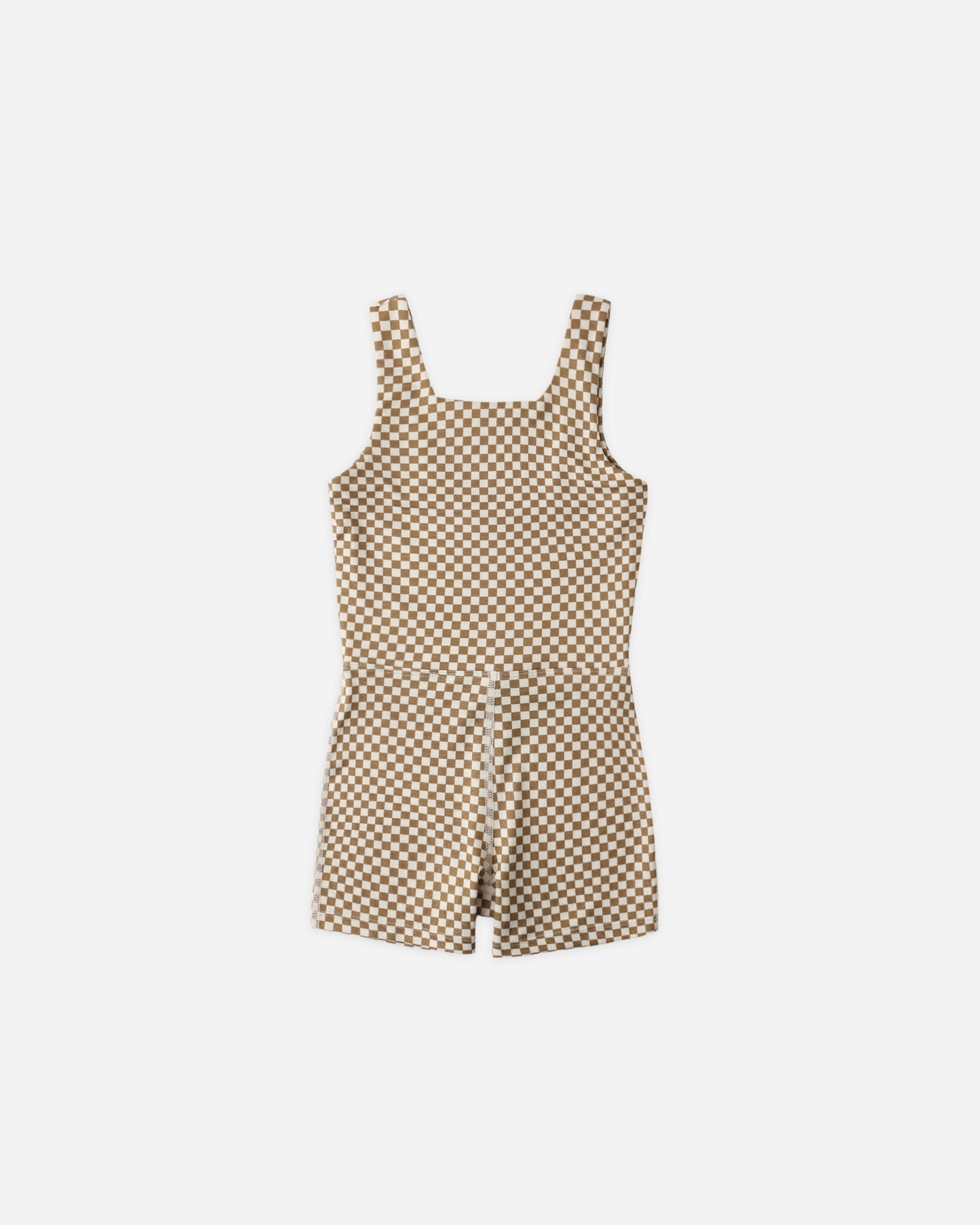 Malibu Bodysuit Ocre Check - Rylee + Cru | Kids Clothes | Trendy Baby Clothes | Modern Infant Outfits |