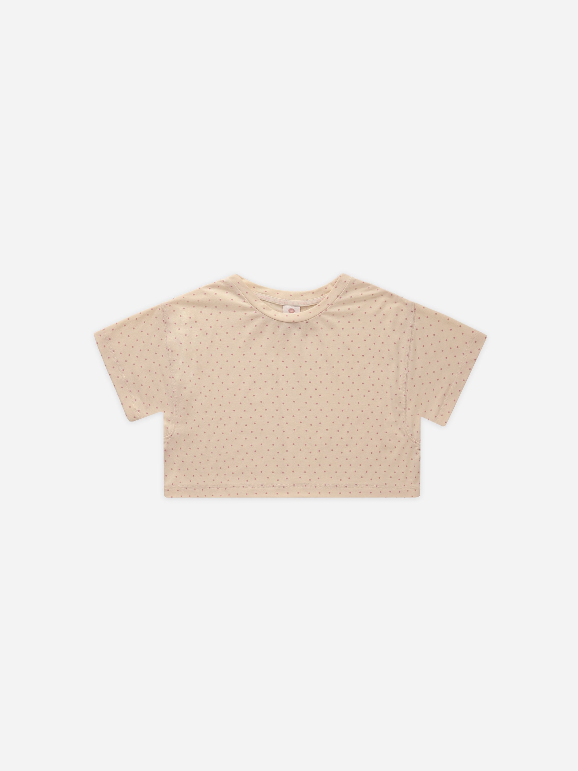 Tech Crop Tee || Polka Dot - Rylee + Cru | Kids Clothes | Trendy Baby Clothes | Modern Infant Outfits |
