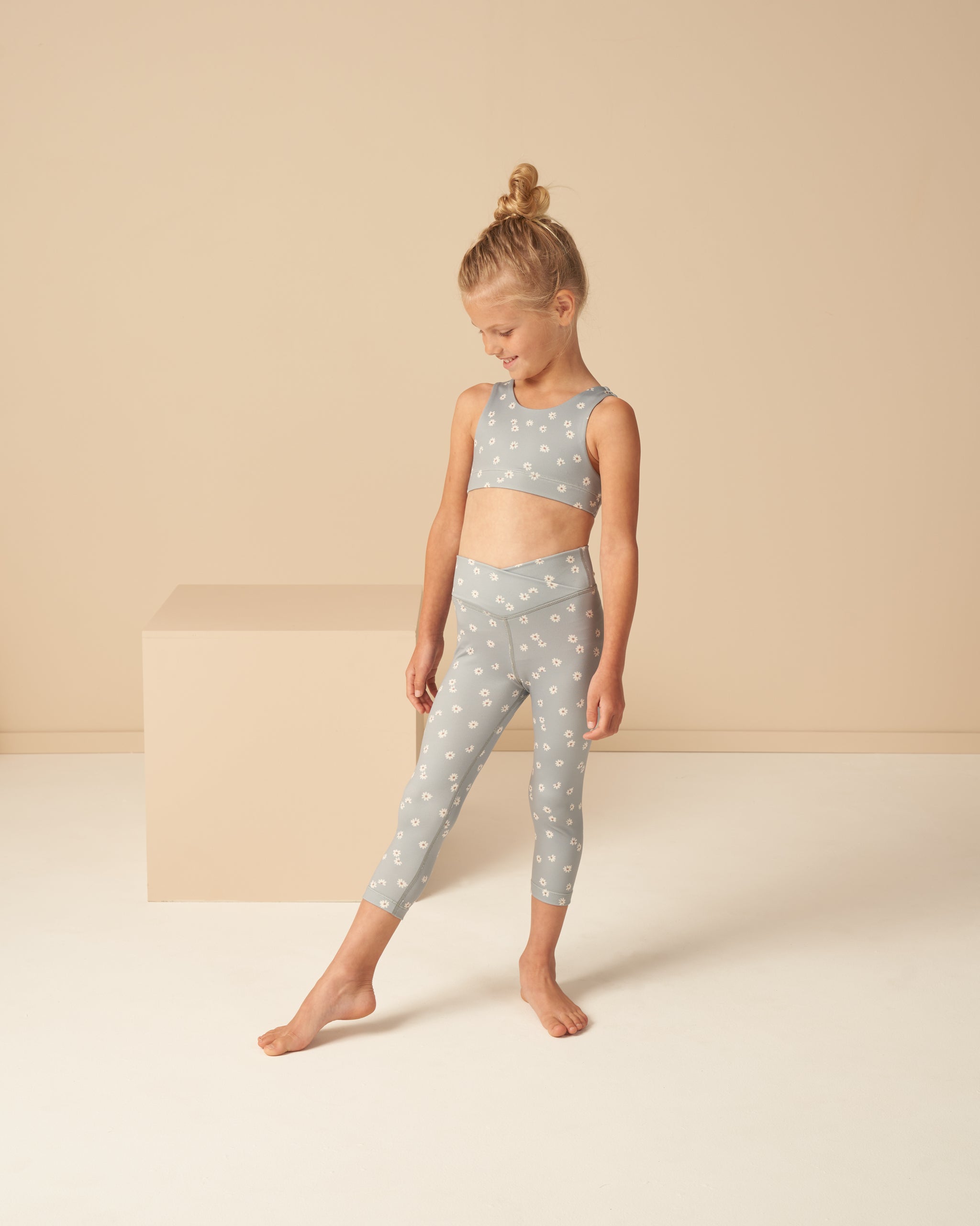 Criss Cross Legging || Blue Daisy - Rylee + Cru | Kids Clothes | Trendy Baby Clothes | Modern Infant Outfits |