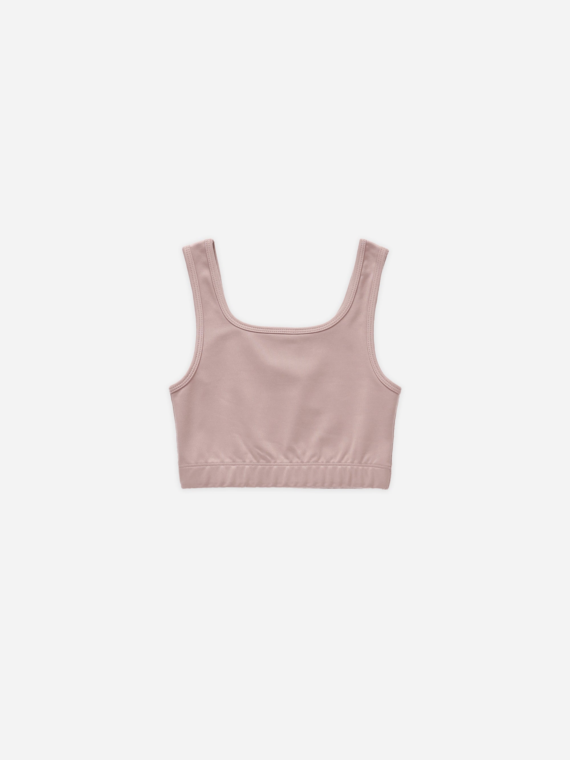 Cropped Fitted Tank || Mauve - Rylee + Cru | Kids Clothes | Trendy Baby Clothes | Modern Infant Outfits |