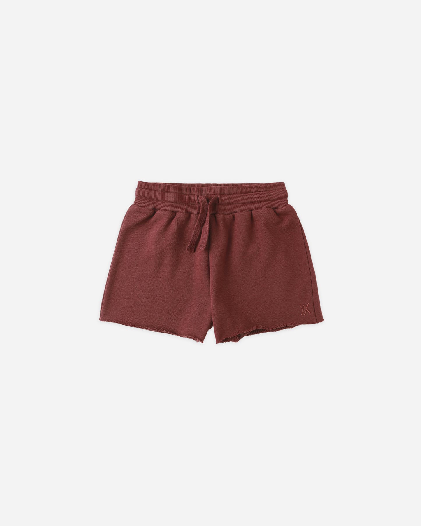 Sweat Short || Burgundy - Rylee + Cru | Kids Clothes | Trendy Baby Clothes | Modern Infant Outfits |