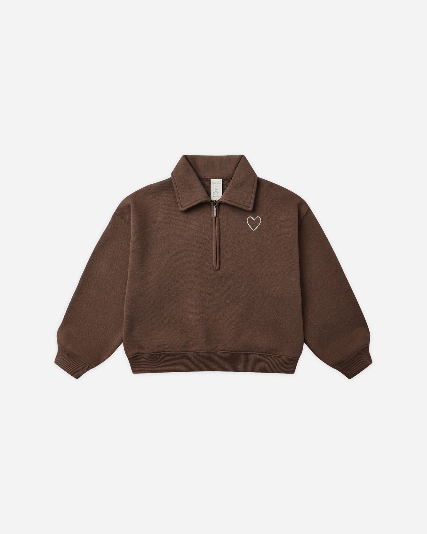 Quarter Zip Sweatshirt || Brown - Rylee + Cru | Kids Clothes | Trendy Baby Clothes | Modern Infant Outfits |