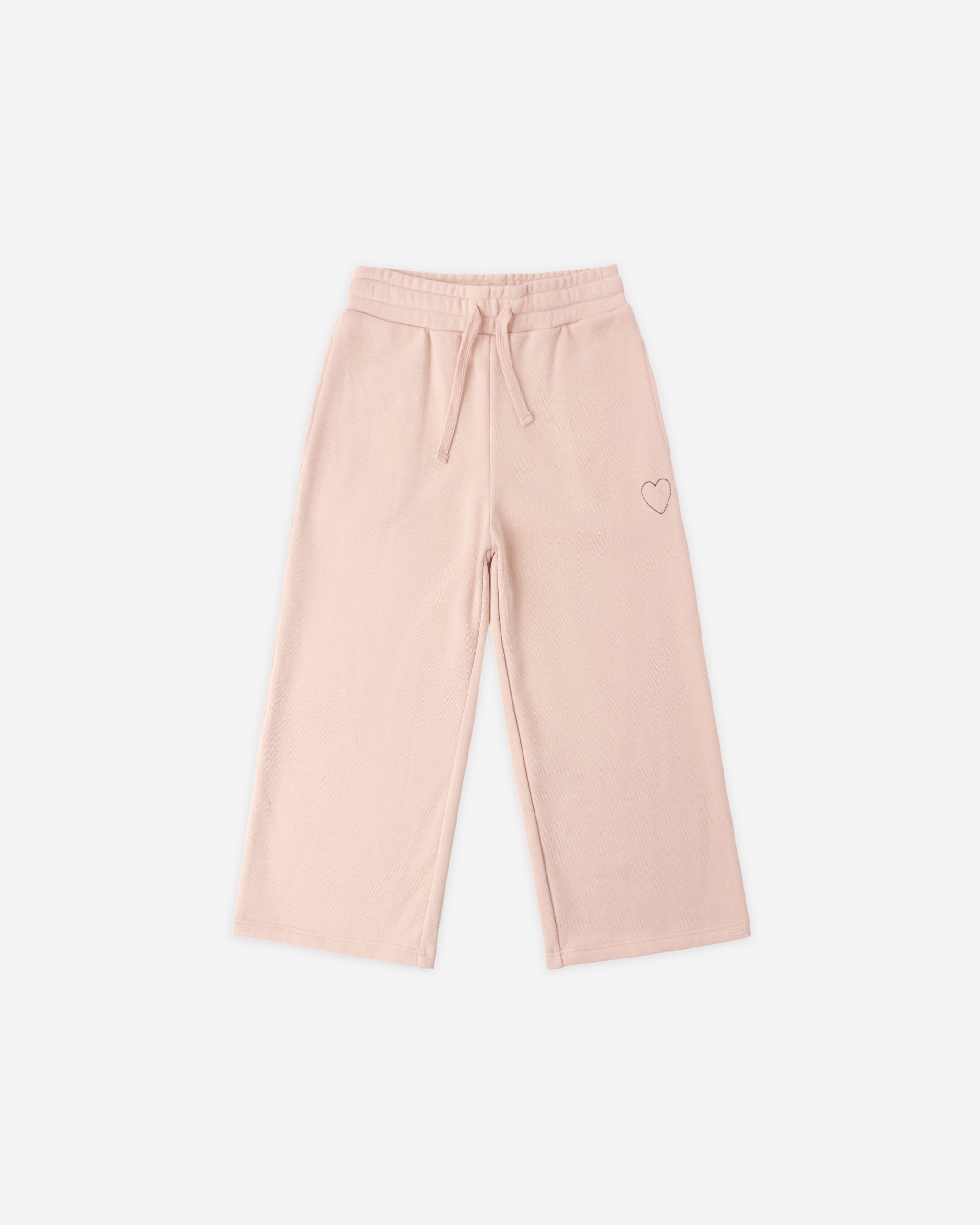 Wide Leg Sweatpant Blush