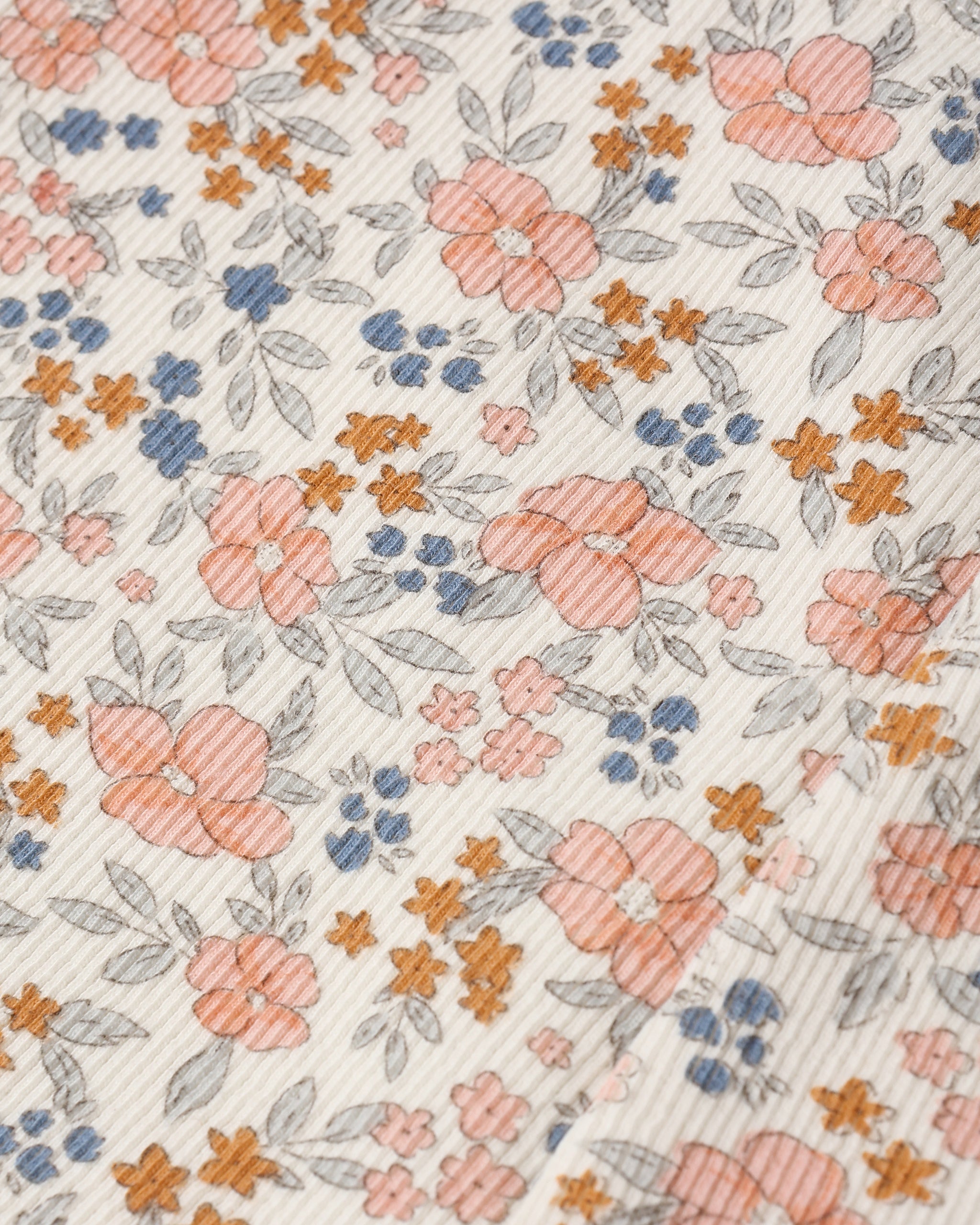 Ribbed Legging Set Flower Field, Heathered Blush