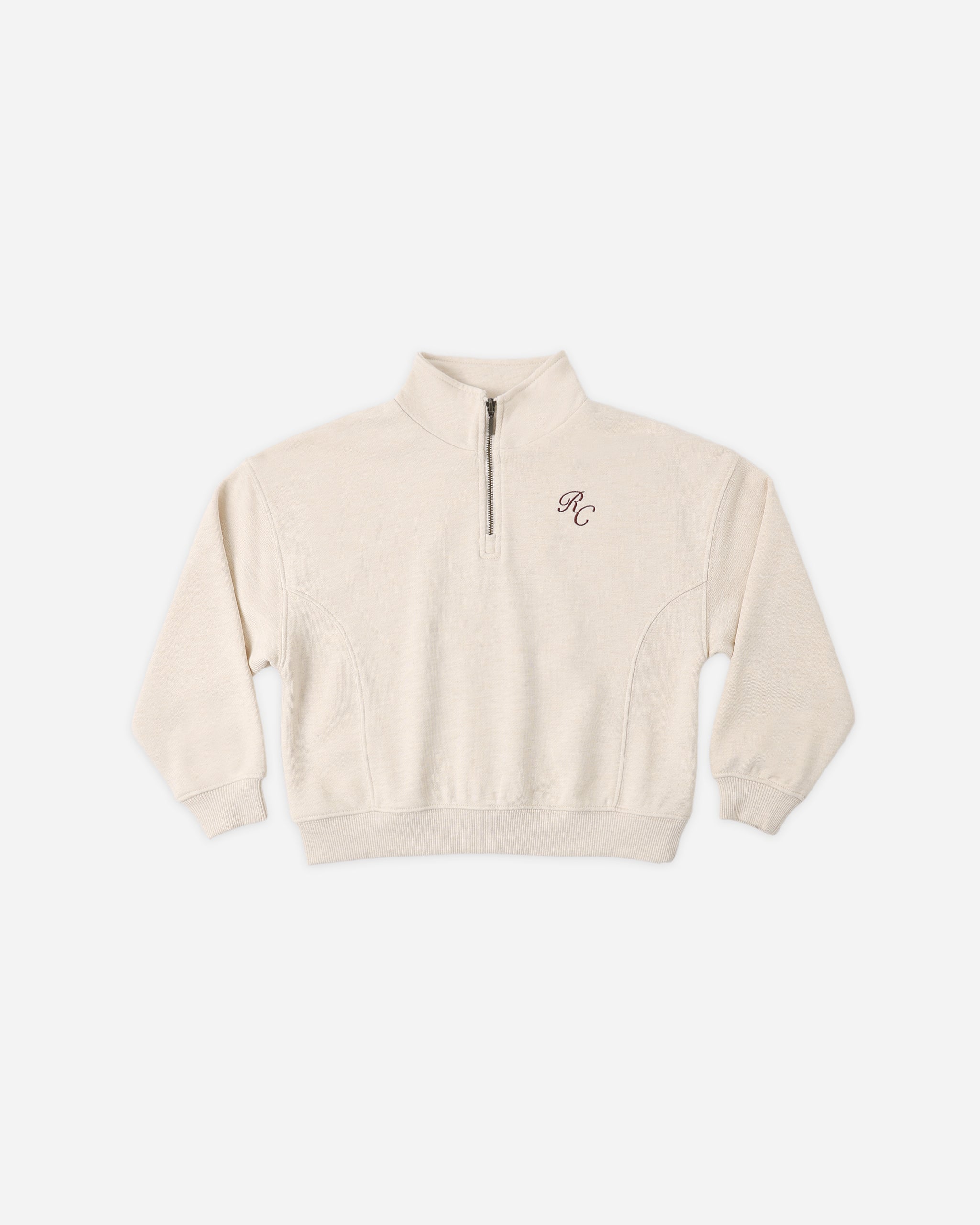 Half Zip Sweatshirt Shell Heathered