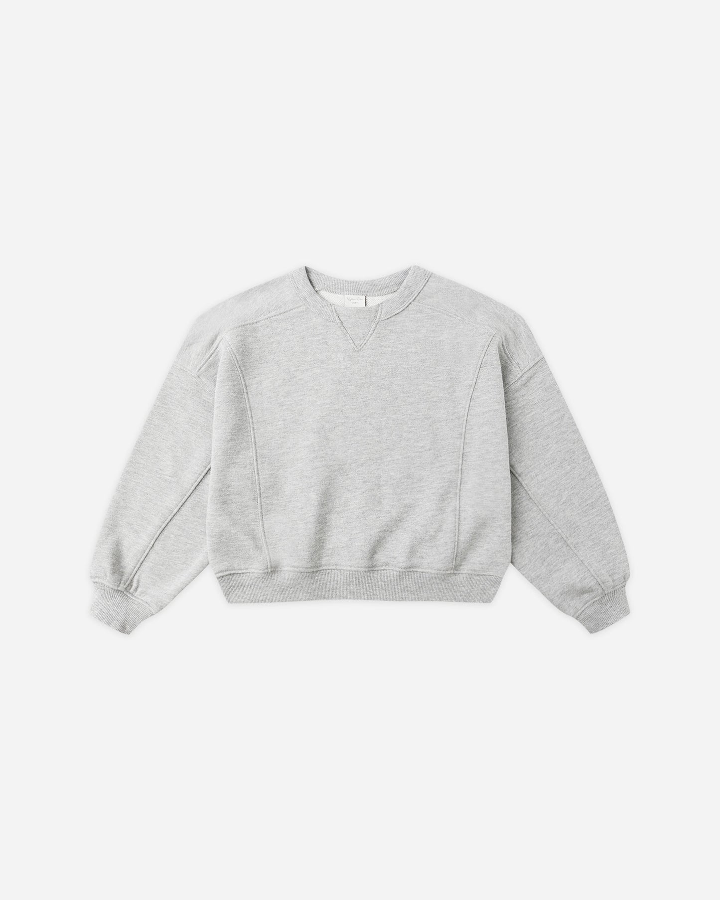 Carolina Sweatshirt || Heathered Ash - Rylee + Cru | Kids Clothes | Trendy Baby Clothes | Modern Infant Outfits |