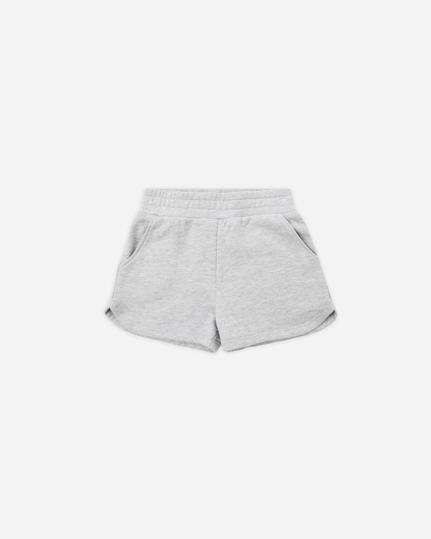 Soren Sweat Short || Heathered Ash - Rylee + Cru | Kids Clothes | Trendy Baby Clothes | Modern Infant Outfits |