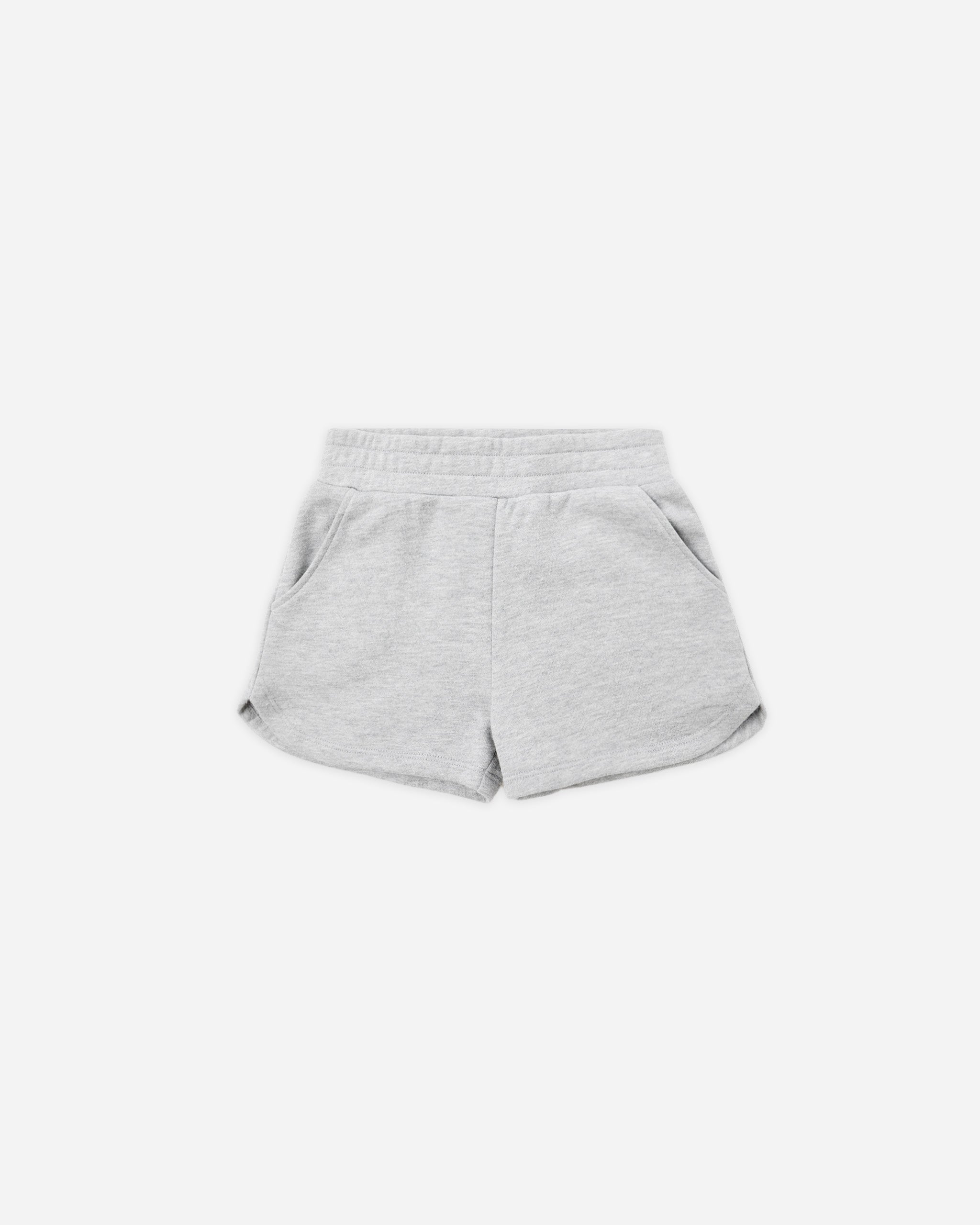 Soren Sweat Short || Heathered Ash - Rylee + Cru | Kids Clothes | Trendy Baby Clothes | Modern Infant Outfits |