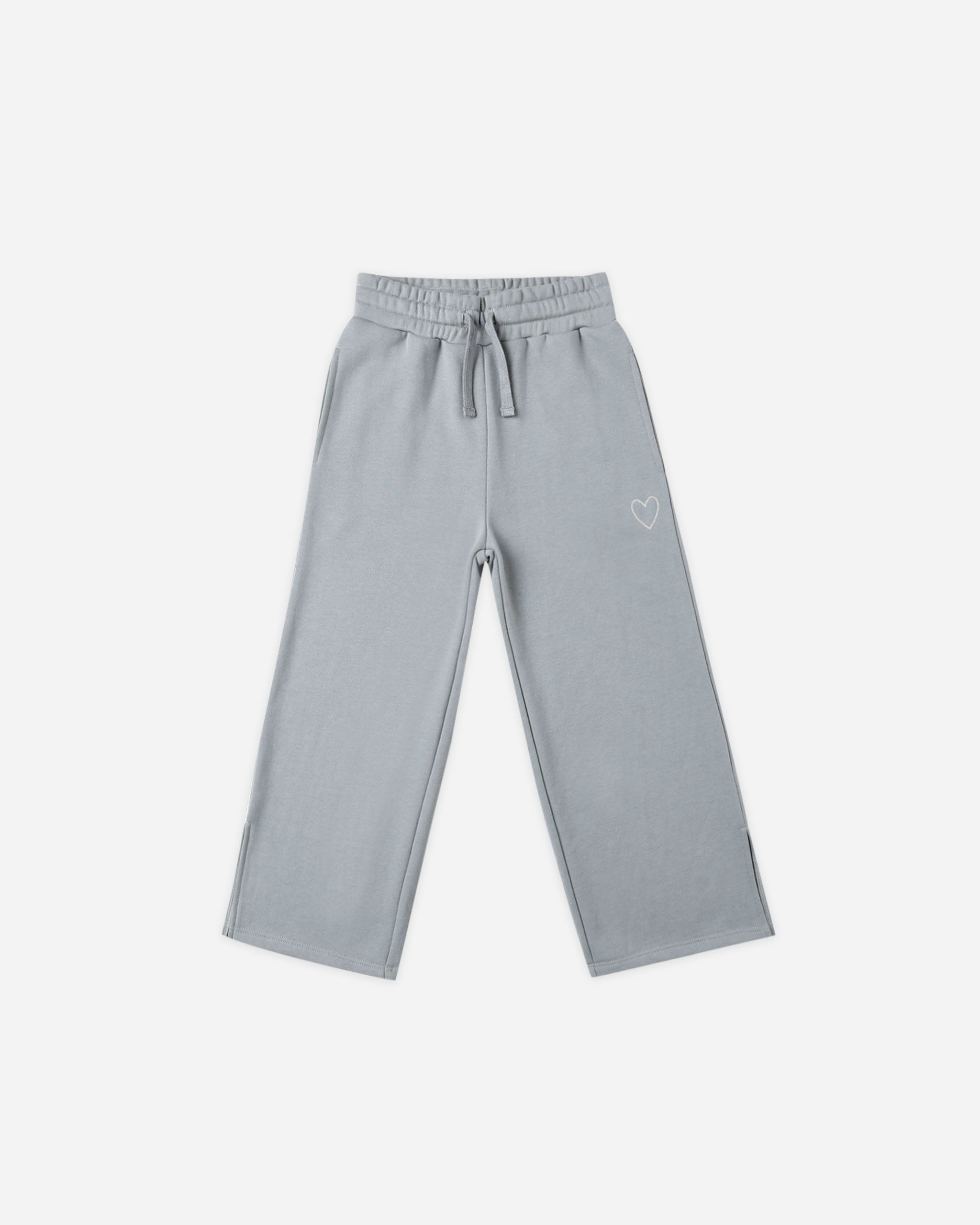 Hailey Sweatpant || Dusty Blue - Rylee + Cru | Kids Clothes | Trendy Baby Clothes | Modern Infant Outfits |