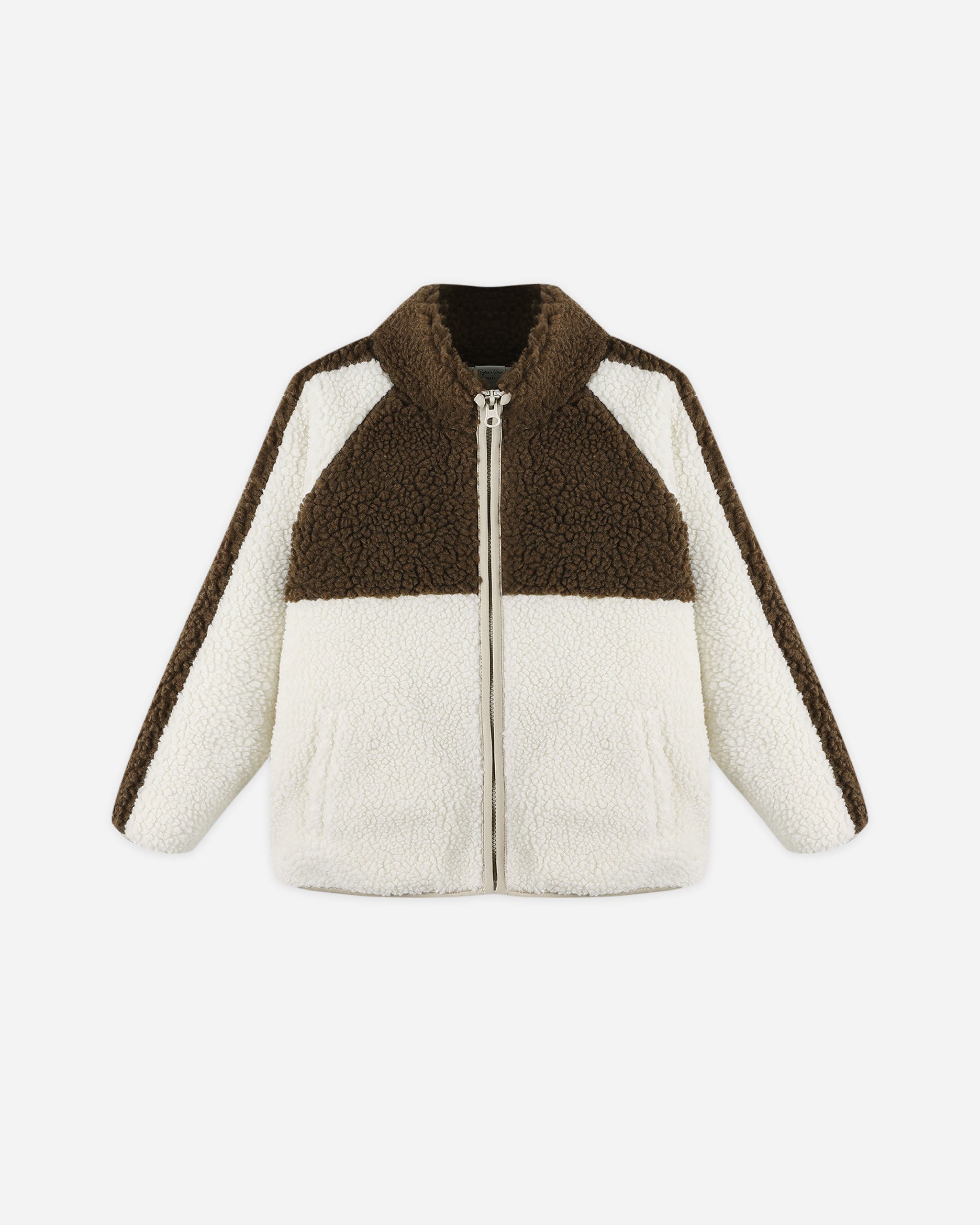 Sherpa Trails Jacket || Brown Color Block - Rylee + Cru | Kids Clothes | Trendy Baby Clothes | Modern Infant Outfits |