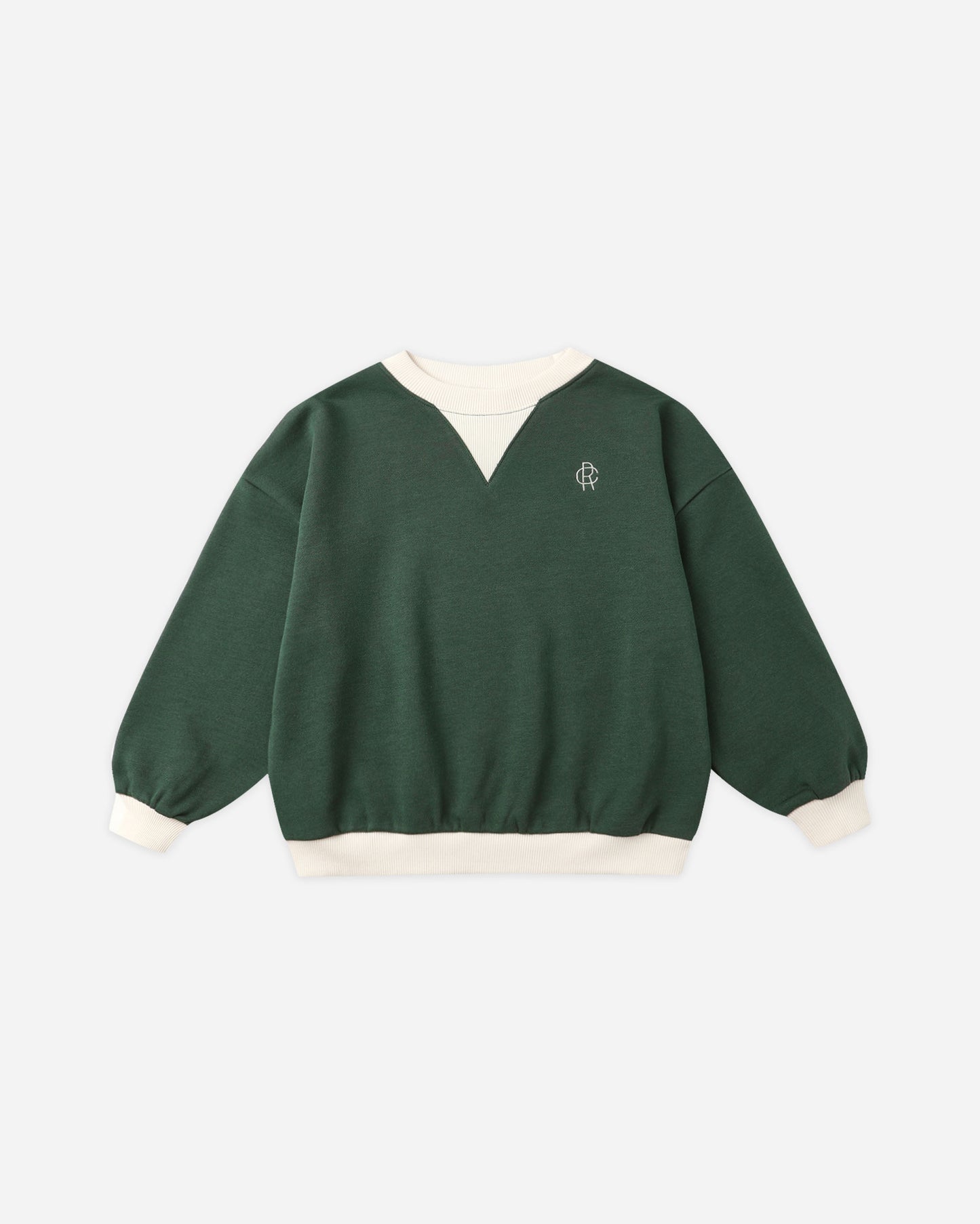 Rylan Sweatshirt || Green - Rylee + Cru | Kids Clothes | Trendy Baby Clothes | Modern Infant Outfits |
