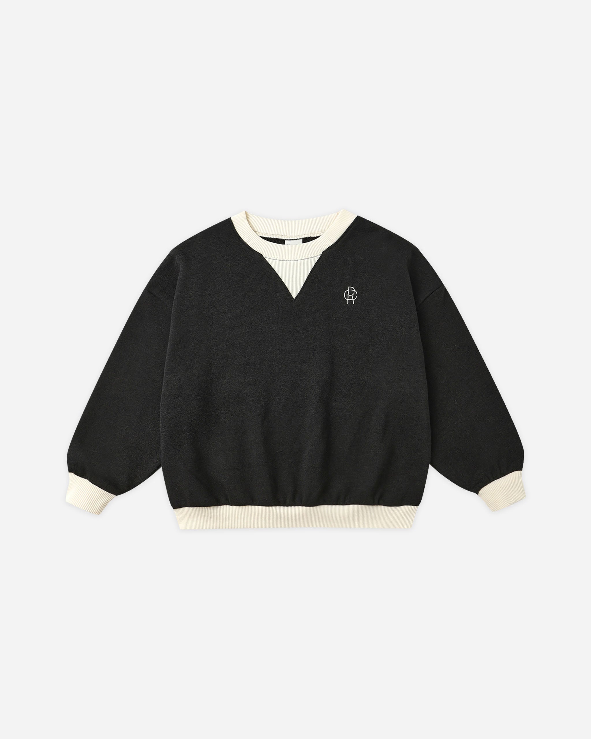 Rylan Sweatshirt || Black - Rylee + Cru | Kids Clothes | Trendy Baby Clothes | Modern Infant Outfits |