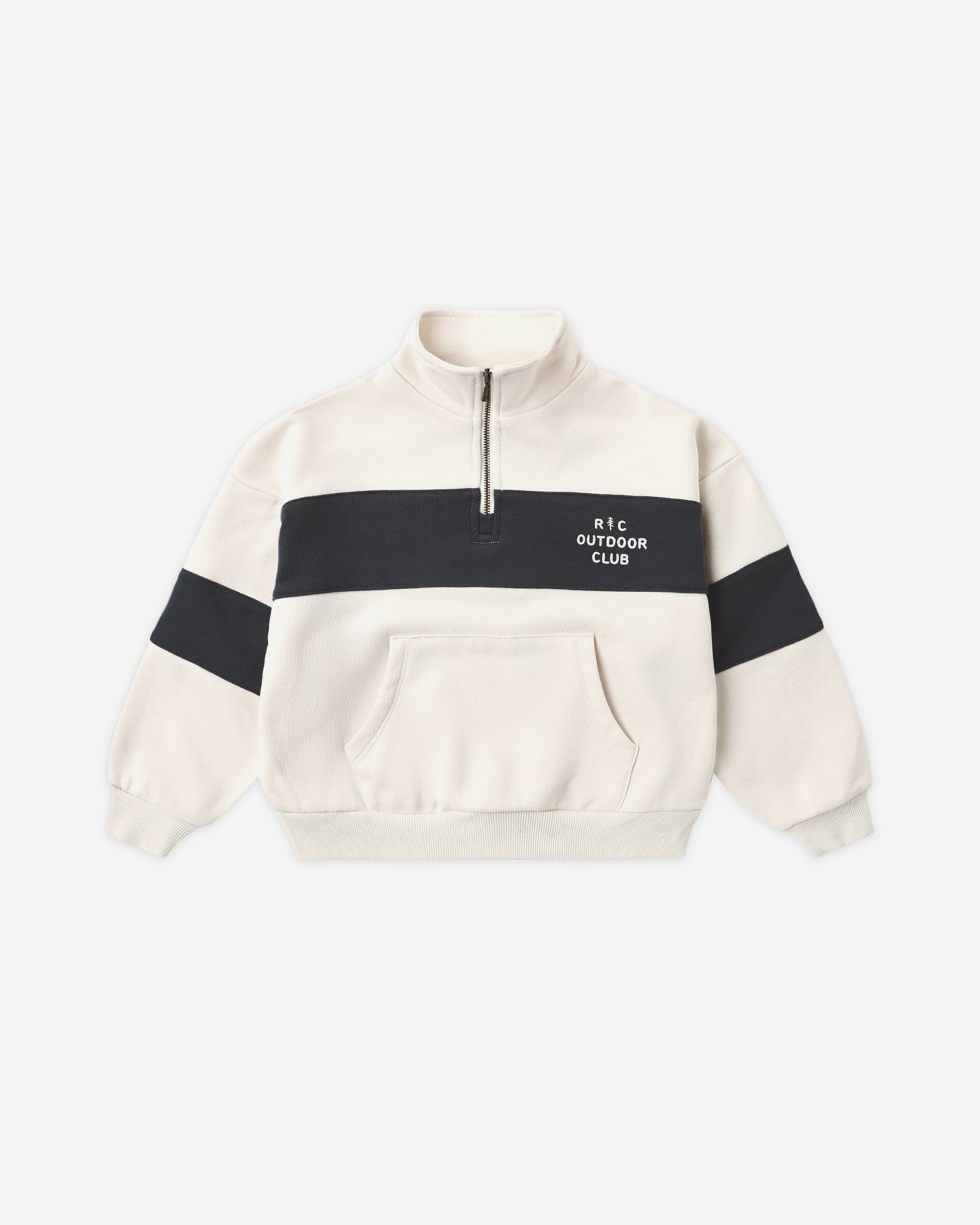 Panel Stripe Half Zip Outdoor Club - Rylee + Cru | Kids Clothes | Trendy Baby Clothes | Modern Infant Outfits |