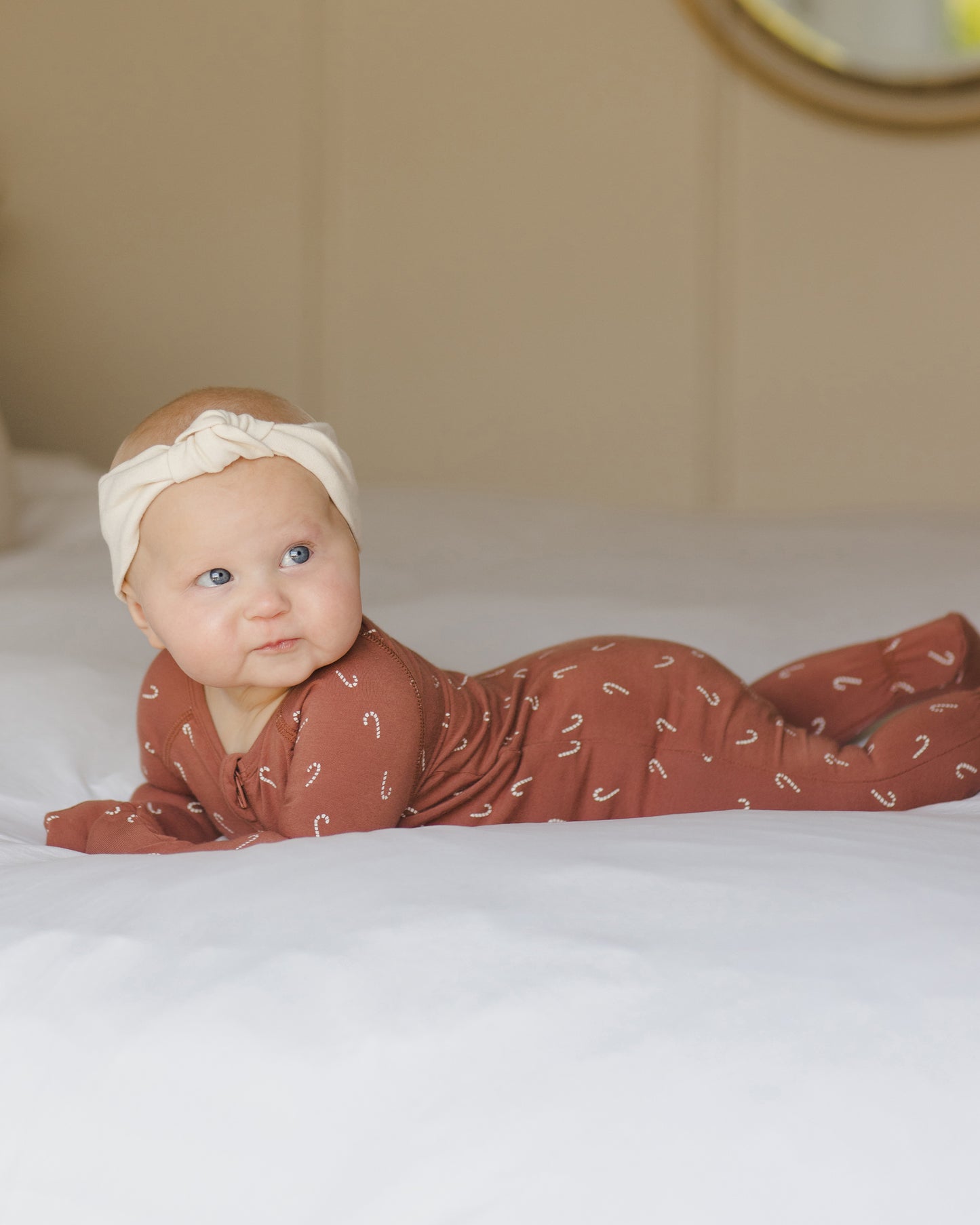 Bamboo Zip Footie || Candy Canes - Rylee + Cru | Kids Clothes | Trendy Baby Clothes | Modern Infant Outfits |