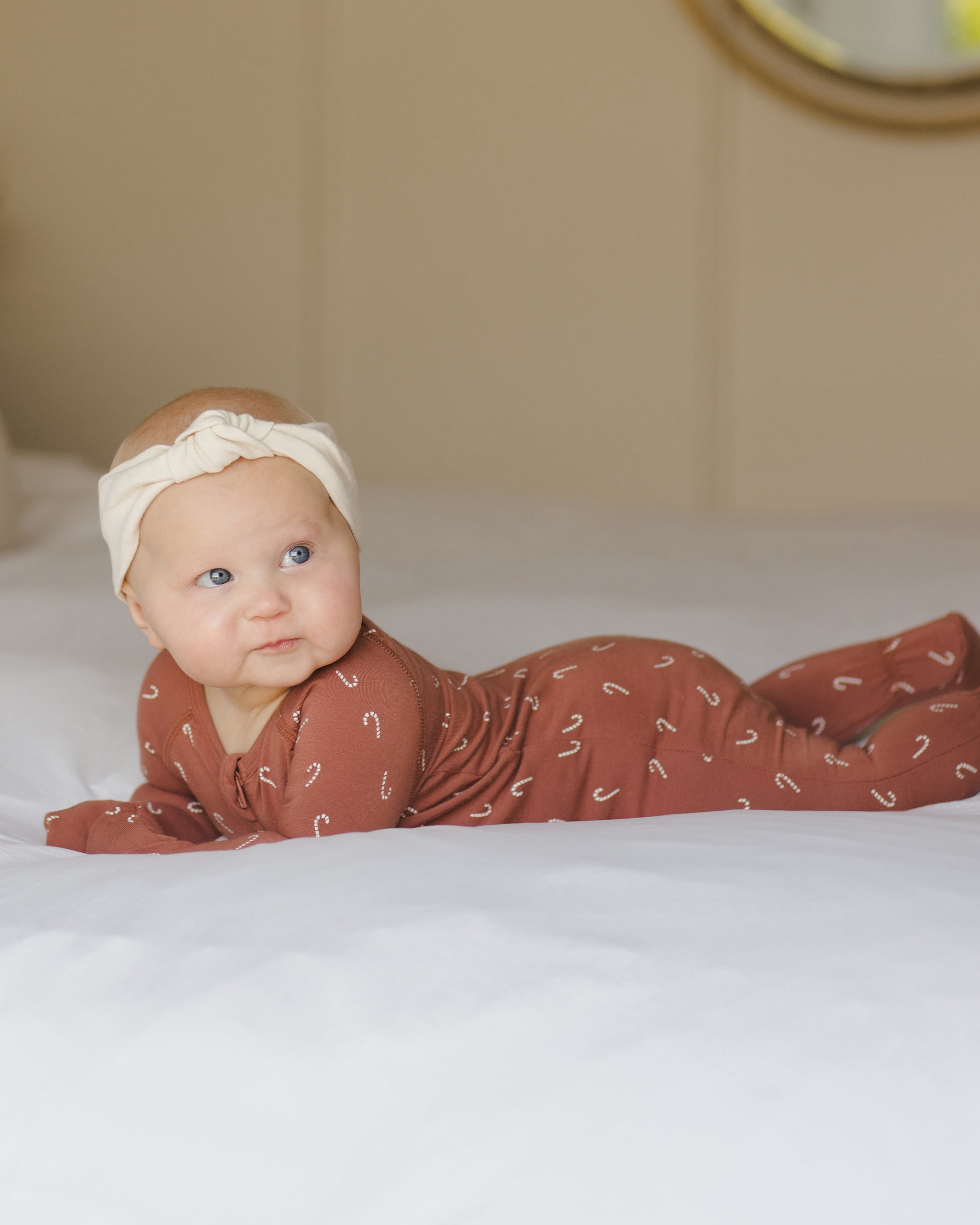 Bamboo Zip Footie || Candy Canes - Rylee + Cru | Kids Clothes | Trendy Baby Clothes | Modern Infant Outfits |