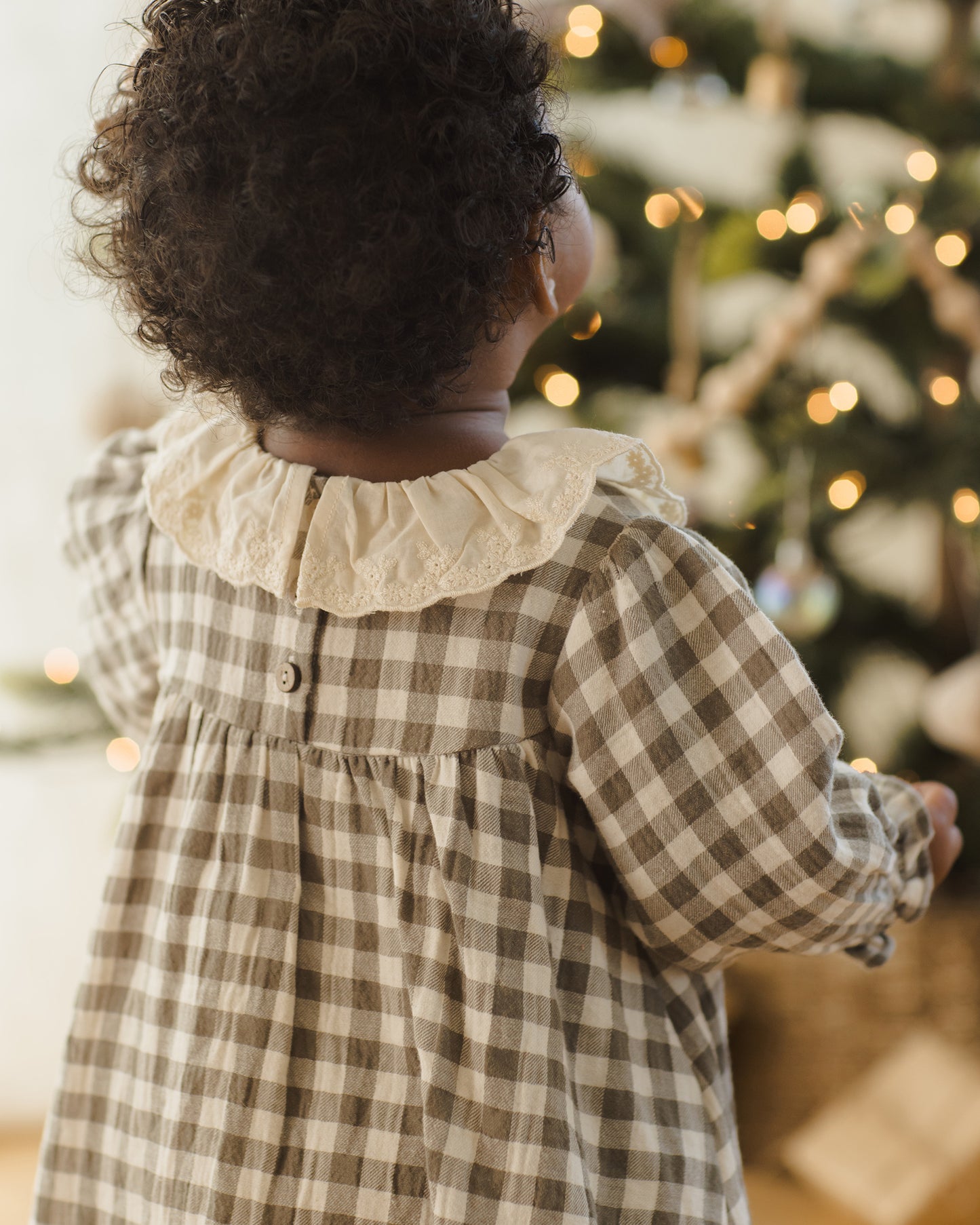 Callie Dress || Forest Check - Rylee + Cru | Kids Clothes | Trendy Baby Clothes | Modern Infant Outfits |