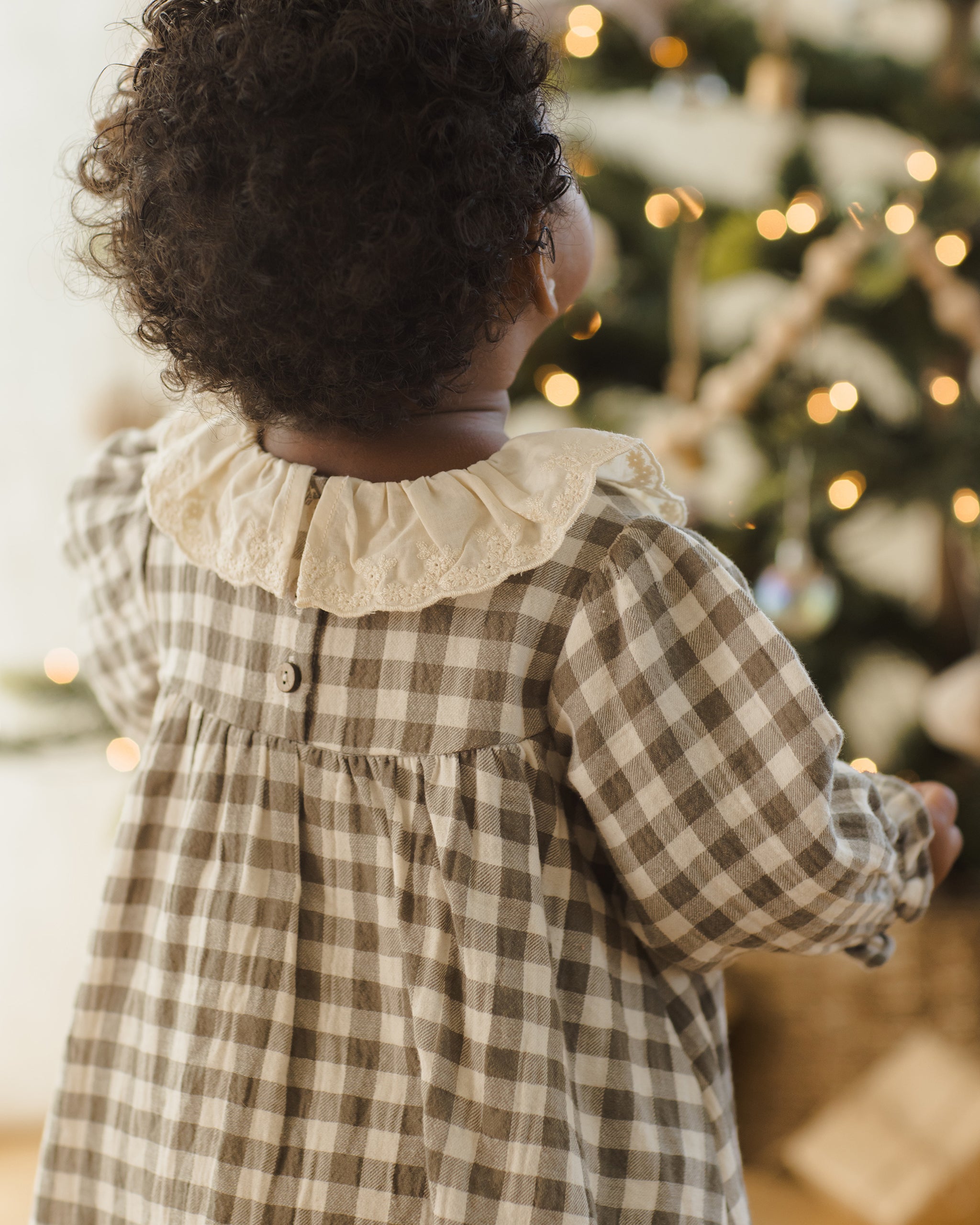 Callie Dress || Forest Check - Rylee + Cru | Kids Clothes | Trendy Baby Clothes | Modern Infant Outfits |