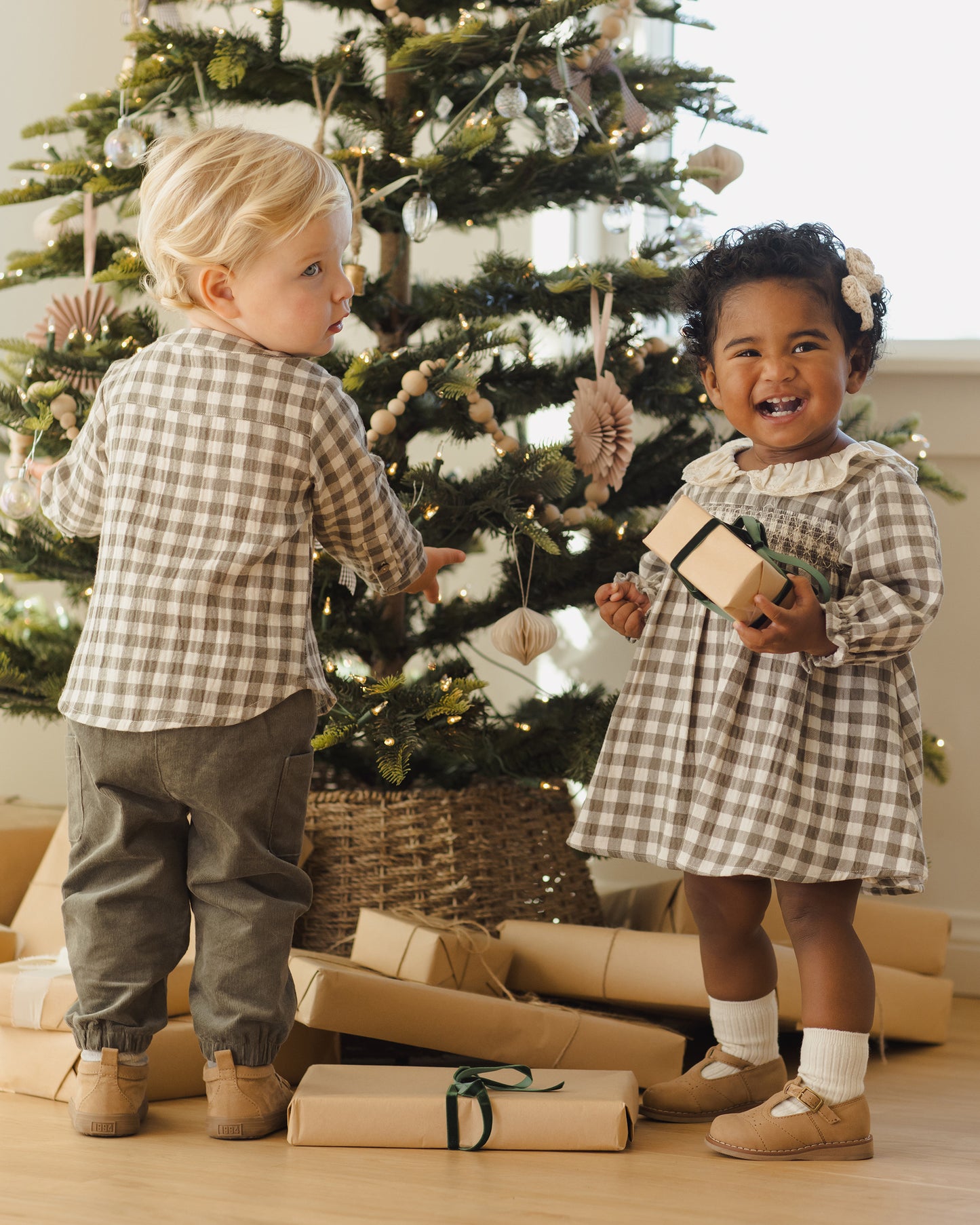 Milo Shirt || Forest Check - Rylee + Cru | Kids Clothes | Trendy Baby Clothes | Modern Infant Outfits |