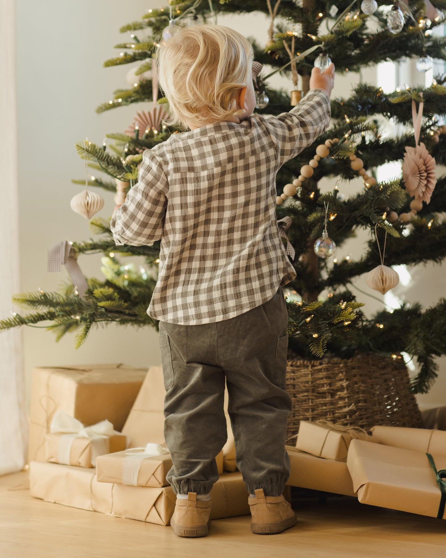 Milo Shirt || Forest Check - Rylee + Cru | Kids Clothes | Trendy Baby Clothes | Modern Infant Outfits |