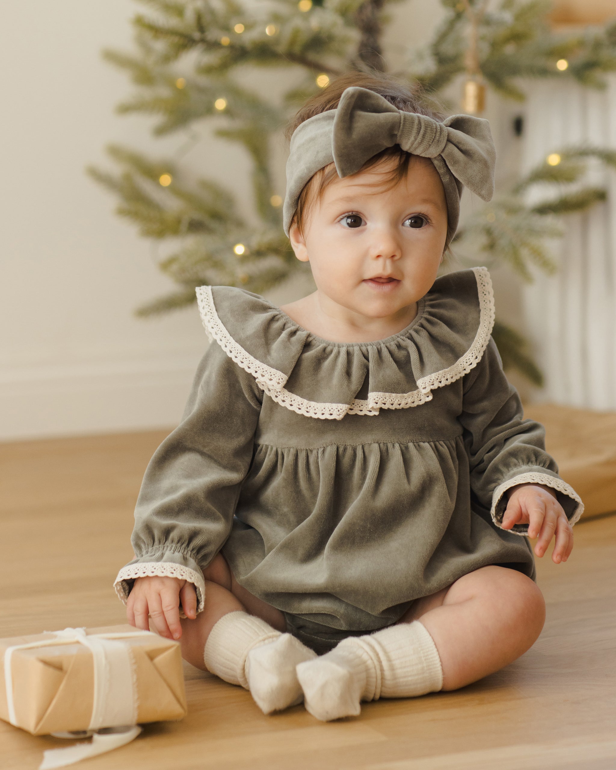 Wendy Romper || Forest - Rylee + Cru | Kids Clothes | Trendy Baby Clothes | Modern Infant Outfits |