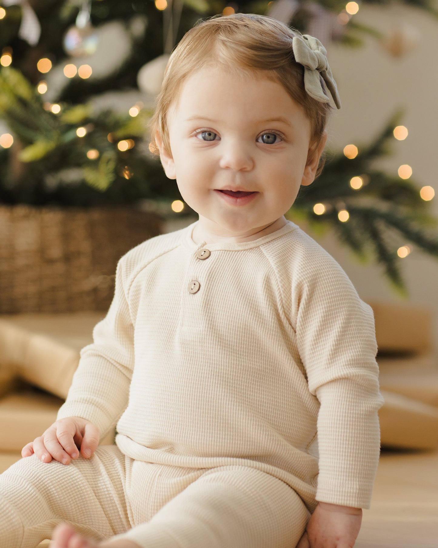 Henley Knit Top || Natural - Rylee + Cru | Kids Clothes | Trendy Baby Clothes | Modern Infant Outfits |