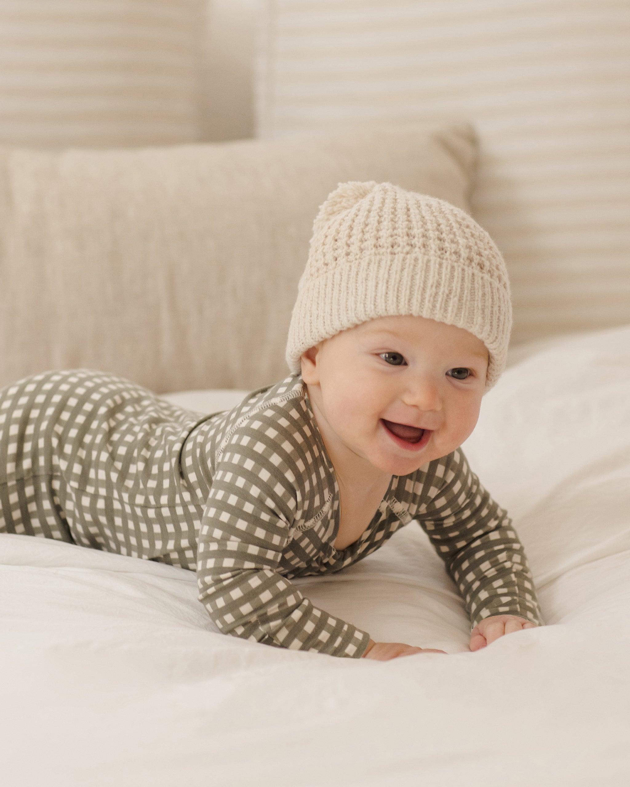 Bamboo Zip Footie || Forest Check - Rylee + Cru | Kids Clothes | Trendy Baby Clothes | Modern Infant Outfits |