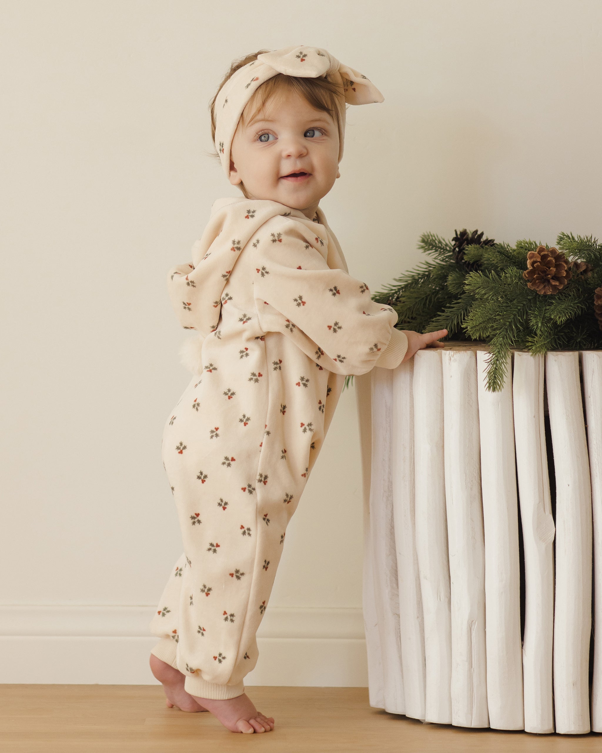 Velour Zip Jumpsuit Holly Berry – Quincy Mae