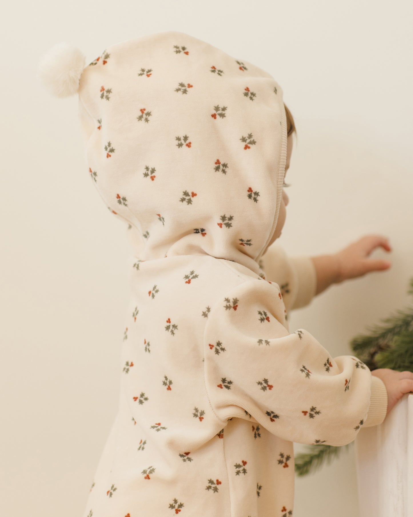 Velour Zip Jumpsuit || Holly Berry - Rylee + Cru | Kids Clothes | Trendy Baby Clothes | Modern Infant Outfits |