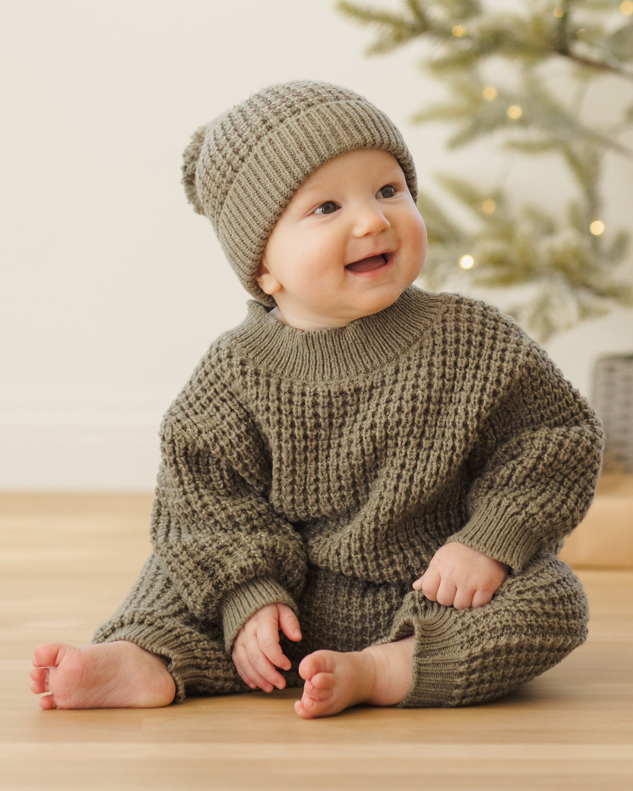 Chunky Knit Pant || Forest - Rylee + Cru | Kids Clothes | Trendy Baby Clothes | Modern Infant Outfits |