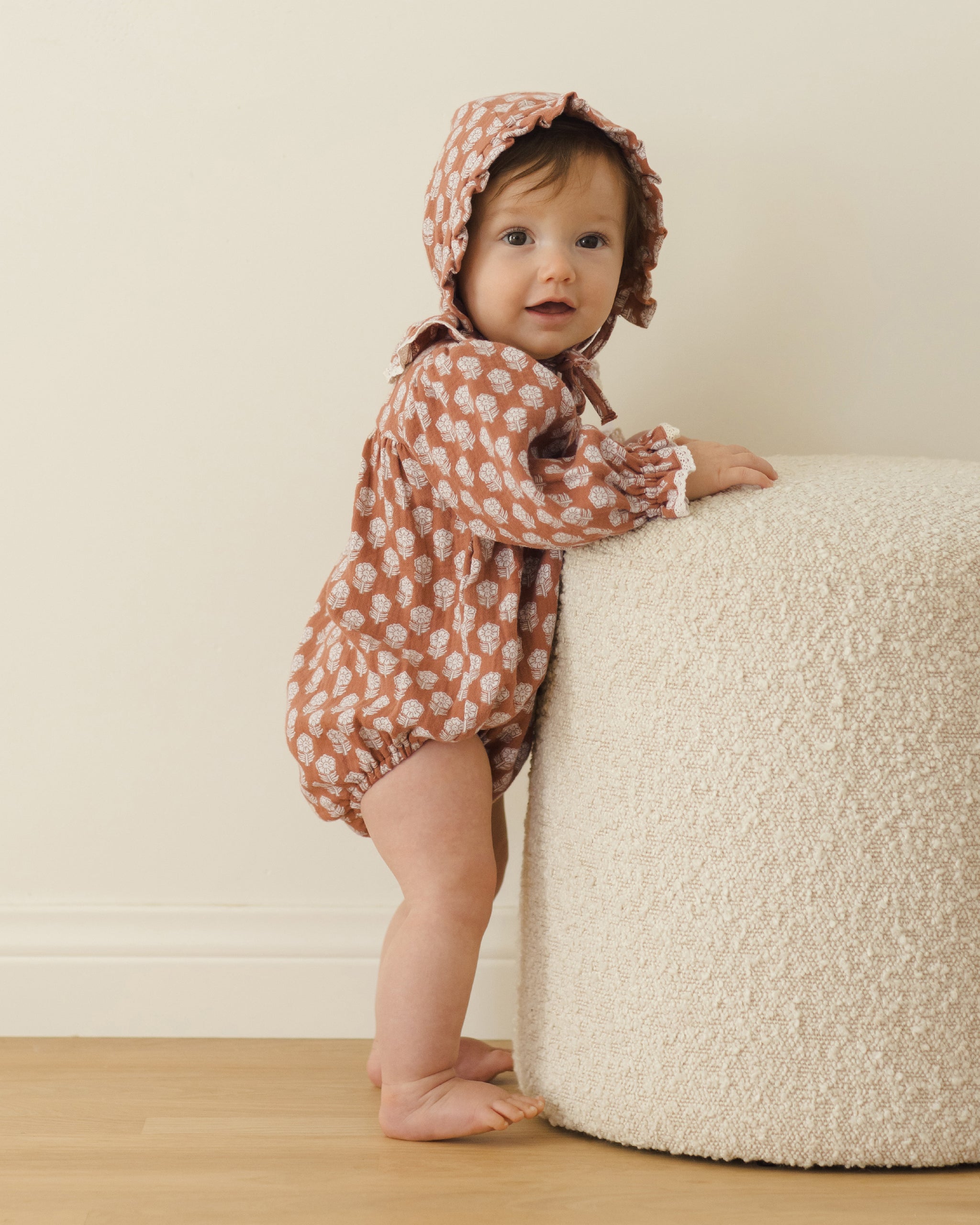 Callie Romper || Holiday Fleur - Rylee + Cru | Kids Clothes | Trendy Baby Clothes | Modern Infant Outfits |