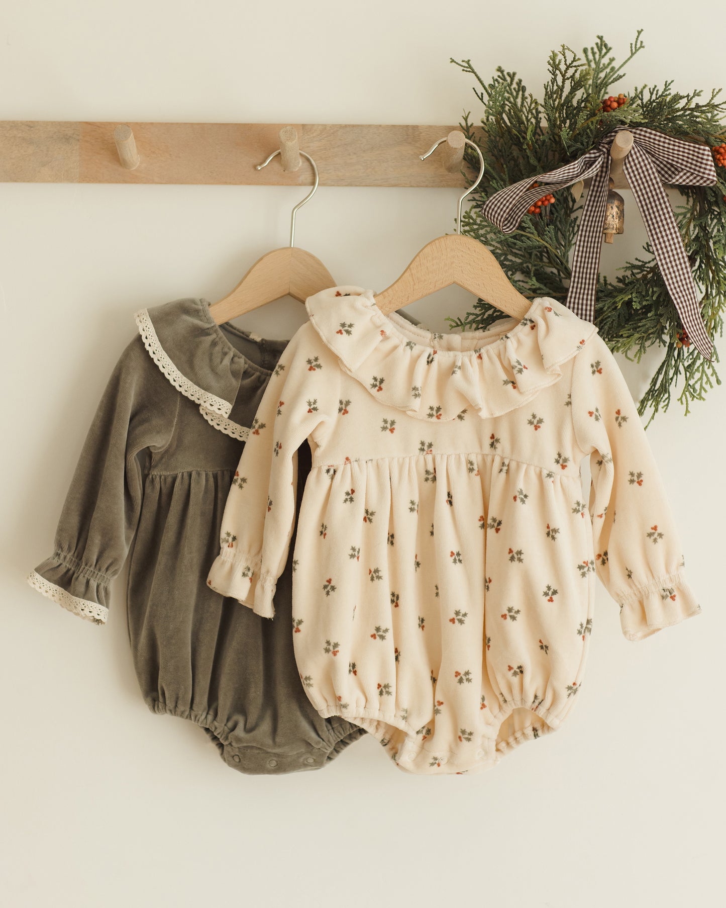 Wendy Romper || Holly Berry - Rylee + Cru | Kids Clothes | Trendy Baby Clothes | Modern Infant Outfits |