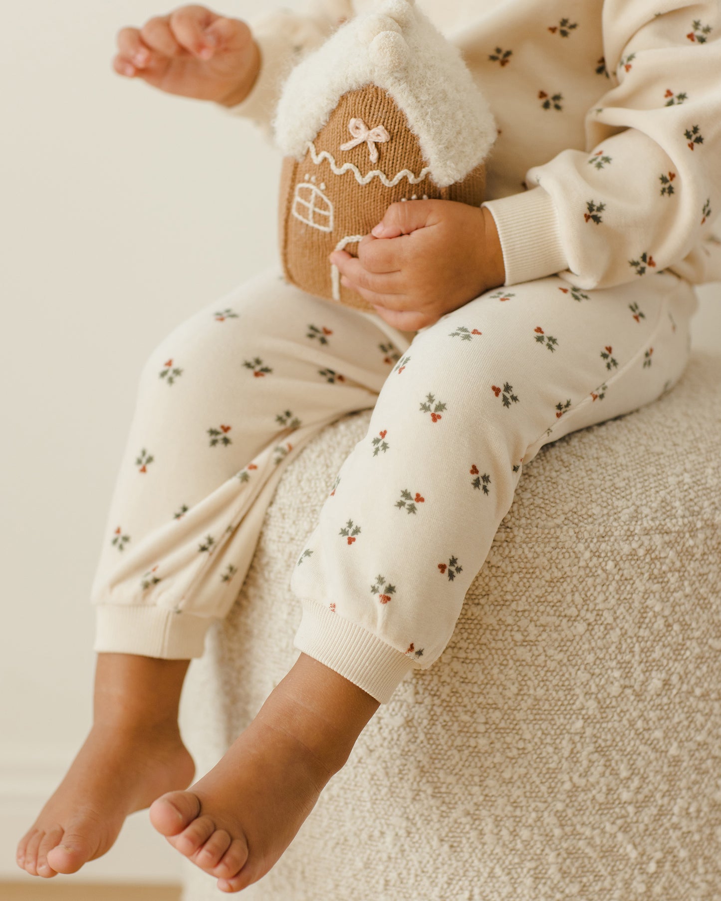Velour Relaxed Sweatpant || Holly Berry - Rylee + Cru | Kids Clothes | Trendy Baby Clothes | Modern Infant Outfits |