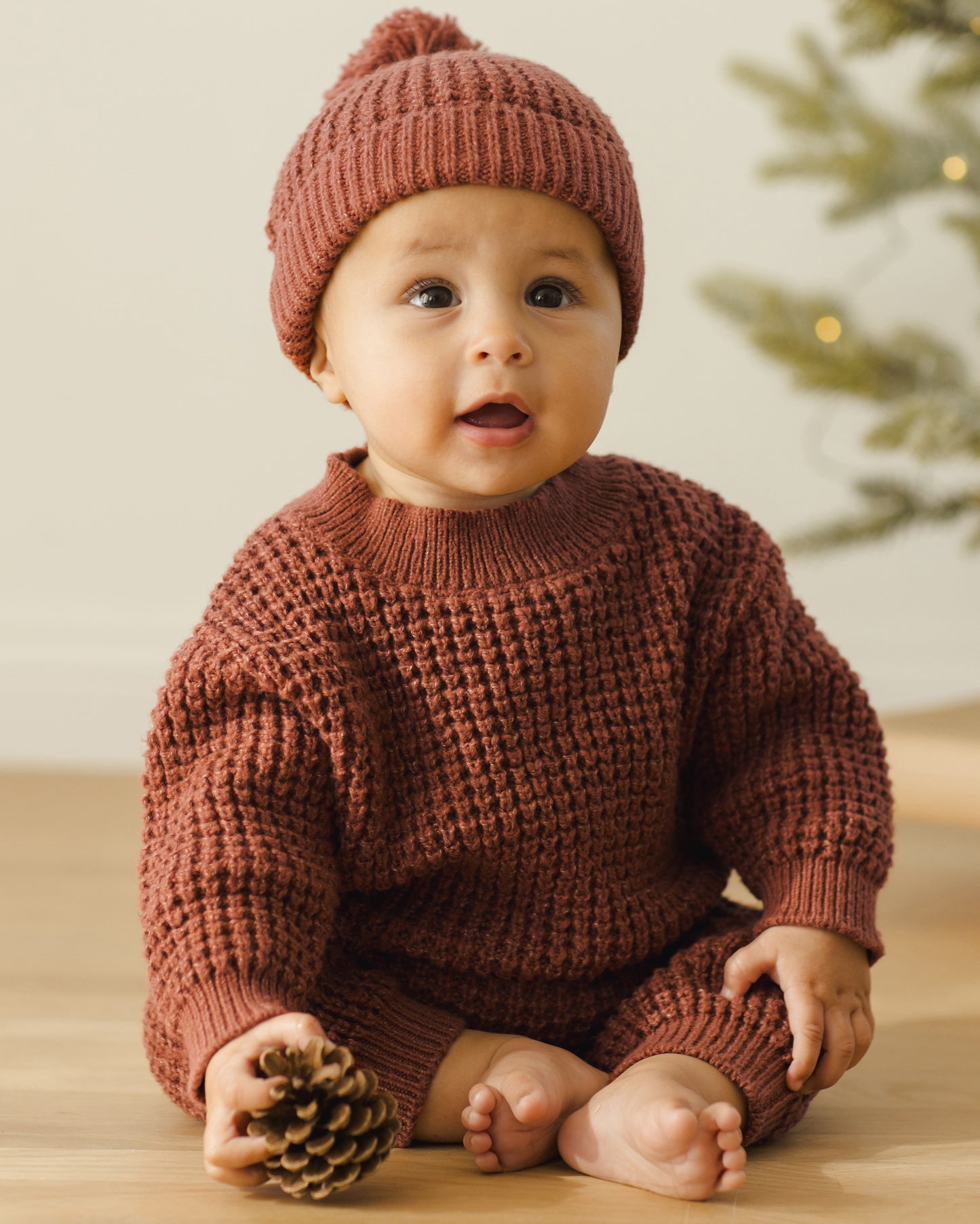 Chunky Knit Sweater || Cranberry - Rylee + Cru | Kids Clothes | Trendy Baby Clothes | Modern Infant Outfits |
