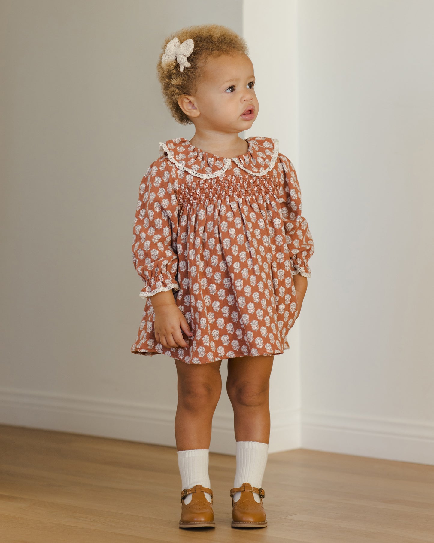 Callie Dress || Holiday Fleur - Rylee + Cru | Kids Clothes | Trendy Baby Clothes | Modern Infant Outfits |