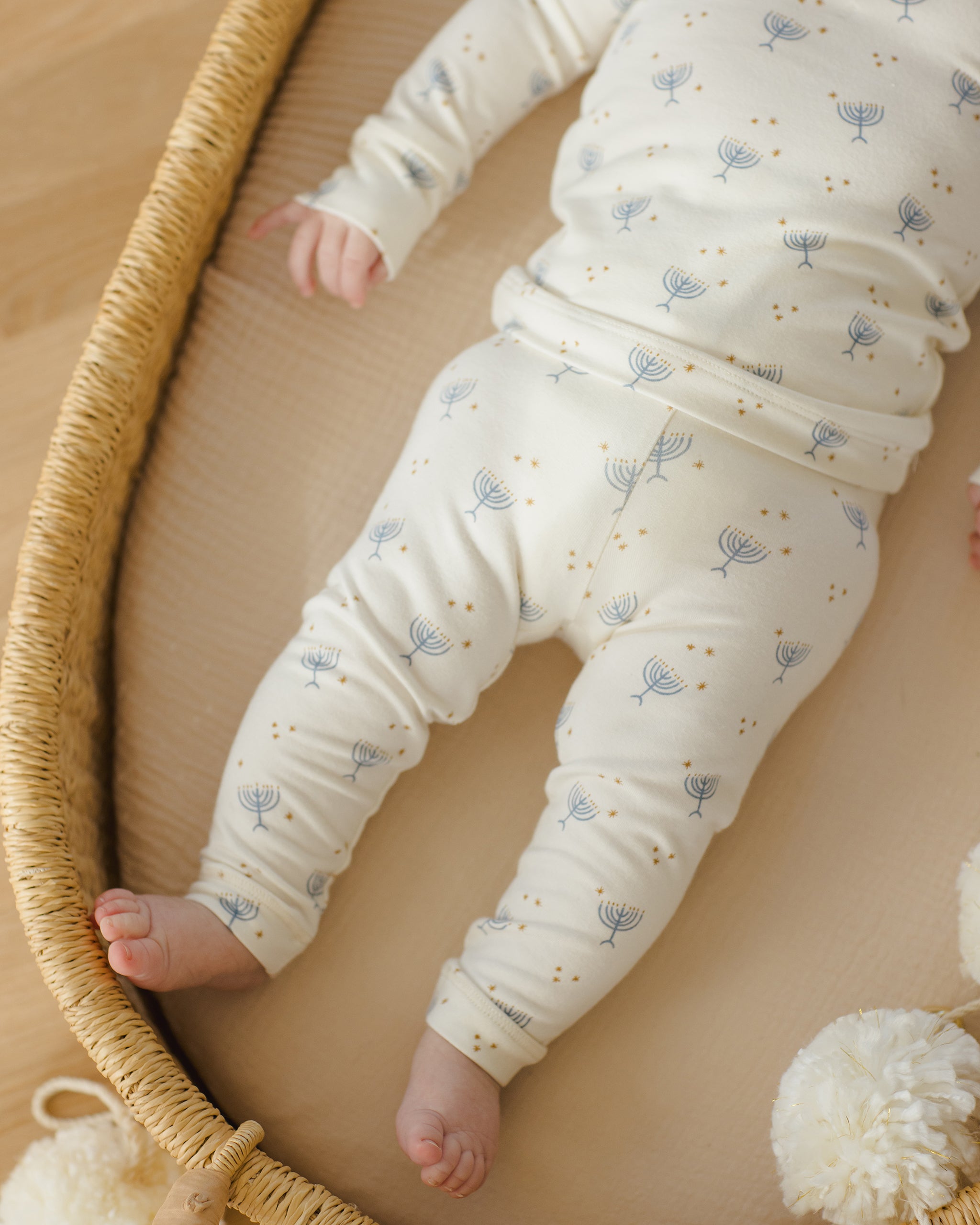 Bamboo Pajama Set || Hanukkah - Rylee + Cru | Kids Clothes | Trendy Baby Clothes | Modern Infant Outfits |